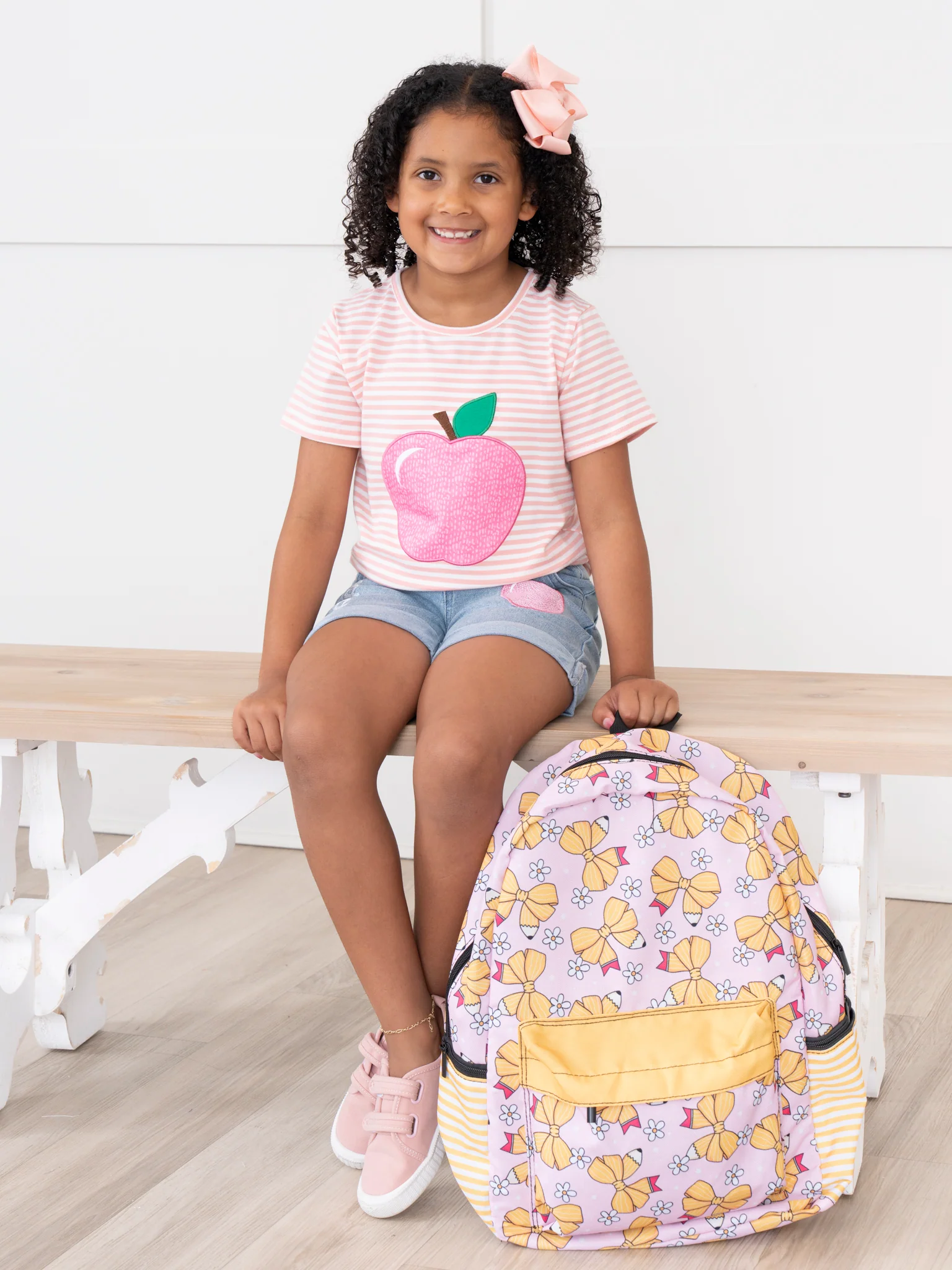 Striped Pretty Apples Denim Outfit - Image 9