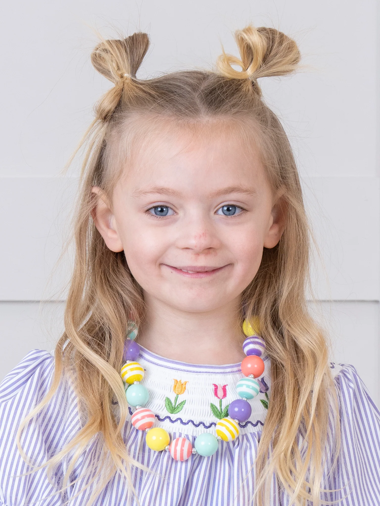 Striped Spring Bubblegum Necklace - Image 2