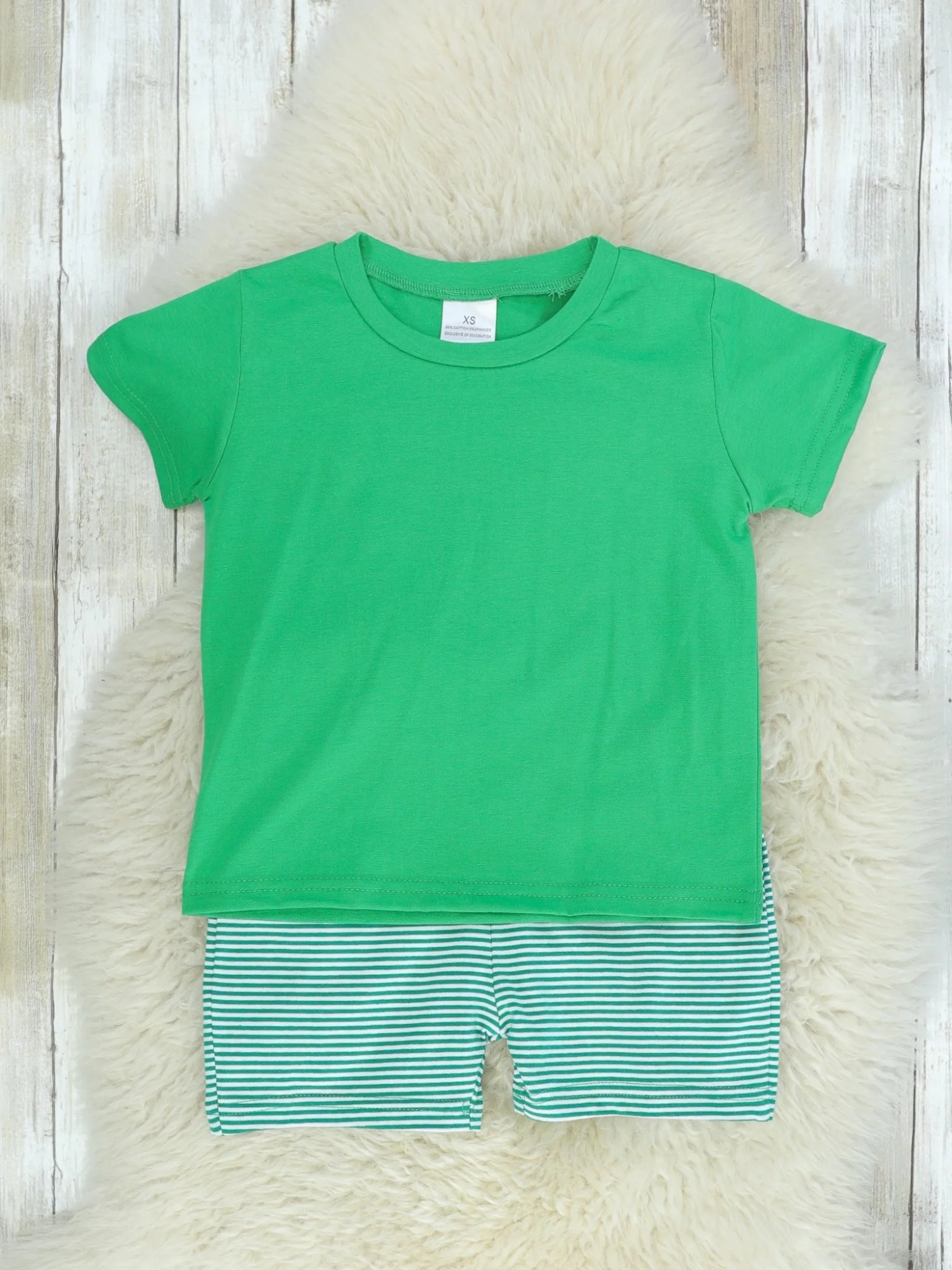 Striped Tractor Overall Set - Image 2