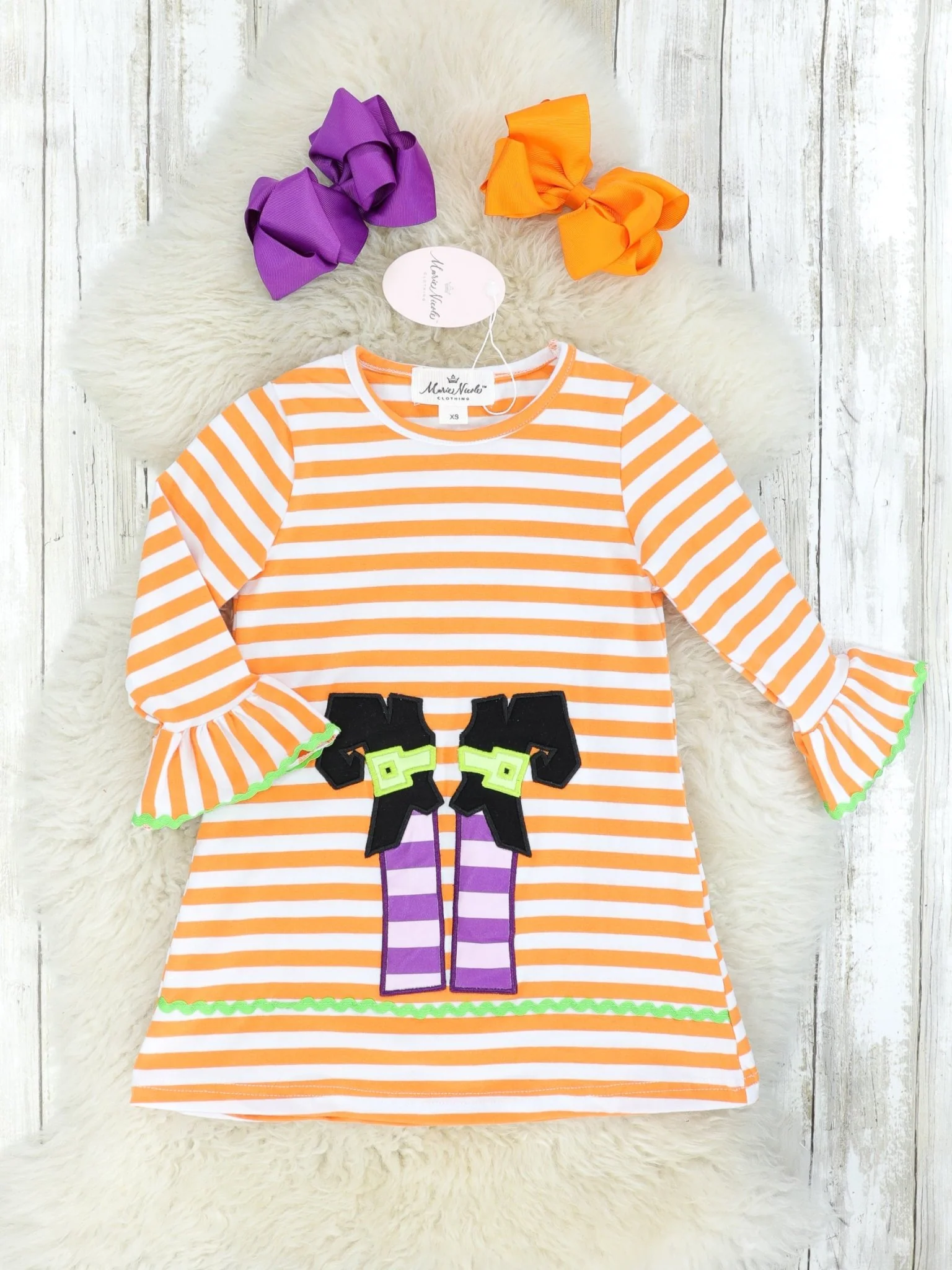 Striped Witches Feet Dress