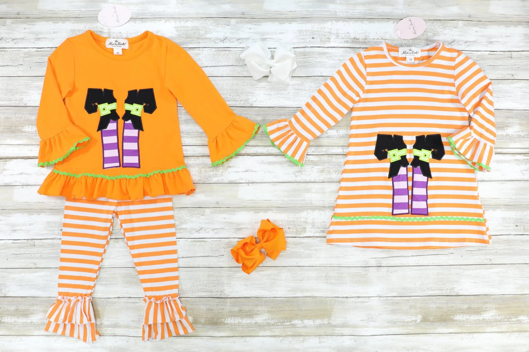 Striped Witches Feet Ruffle Outfit - Image 3