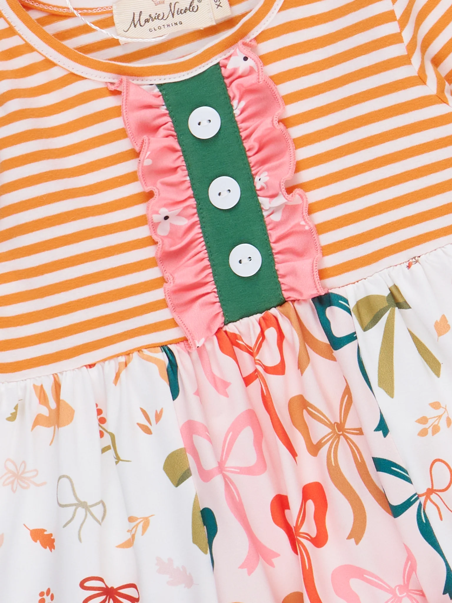 Stripes & Bows Ruffle Outfit - Image 3