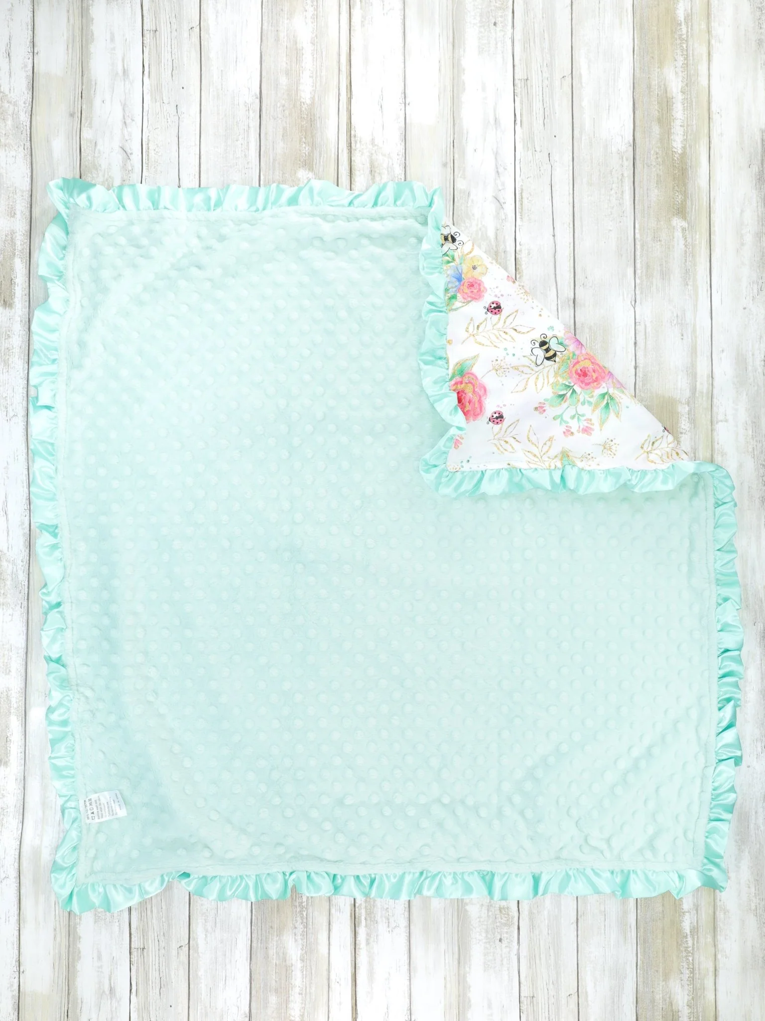 Summer Bees Minky Blanket - Image 2