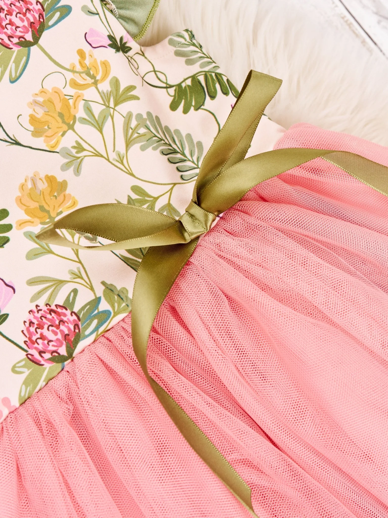 Summer Botanical Tulle Dress - Image 2