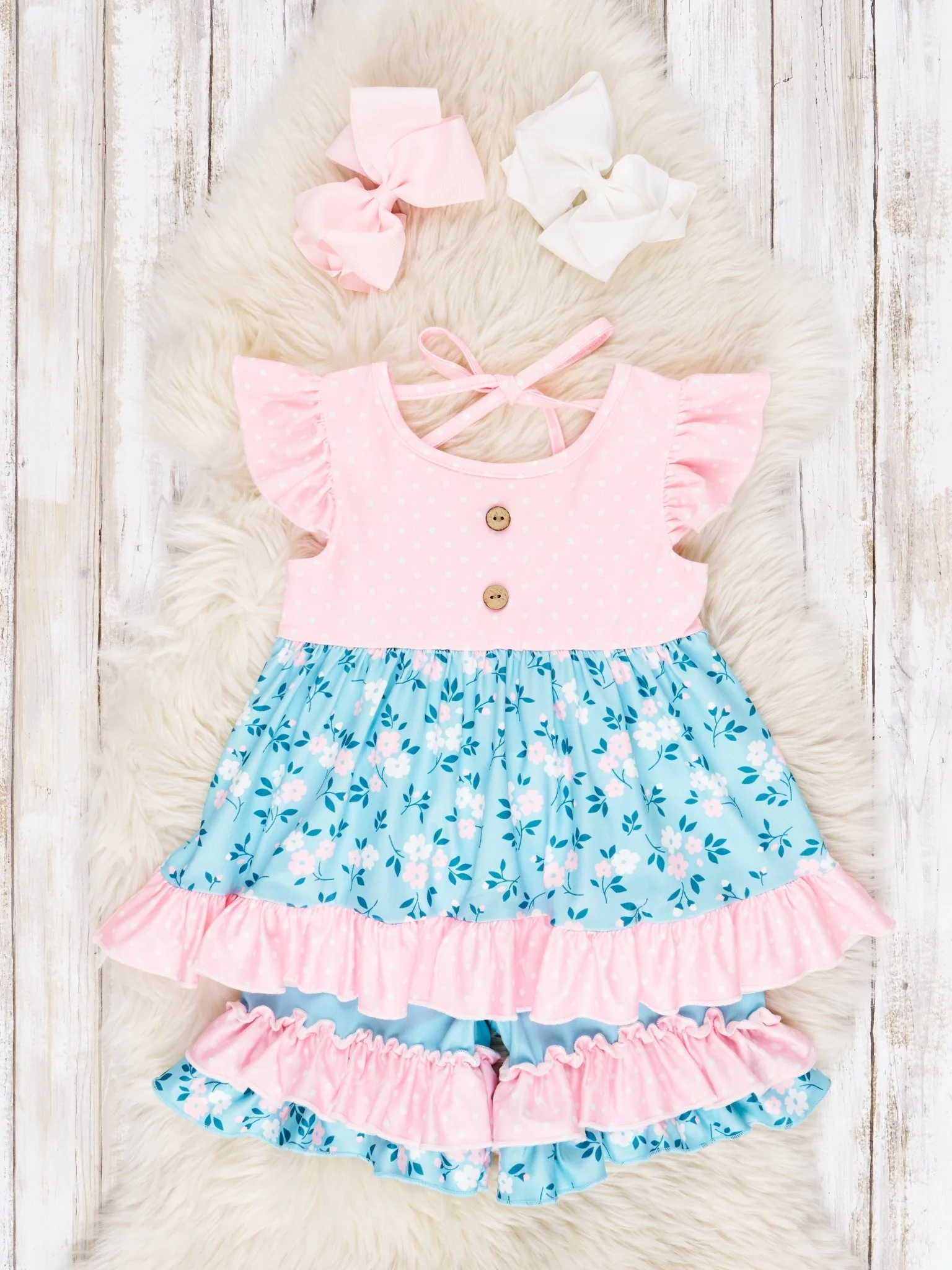 Summer Buttercup Ruffle Outfit