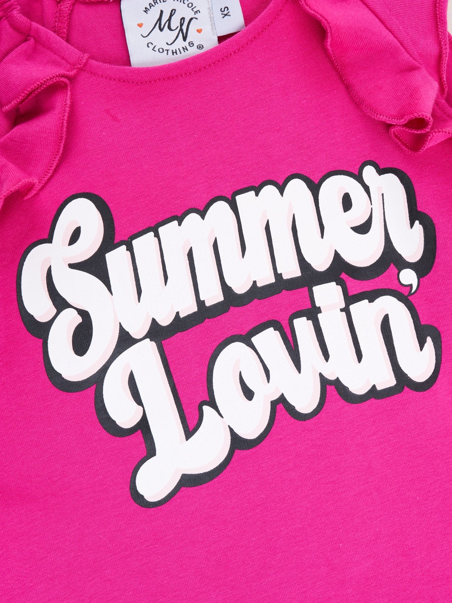 "Summer Lovin" Ruffle Denim Outfit - Image 3
