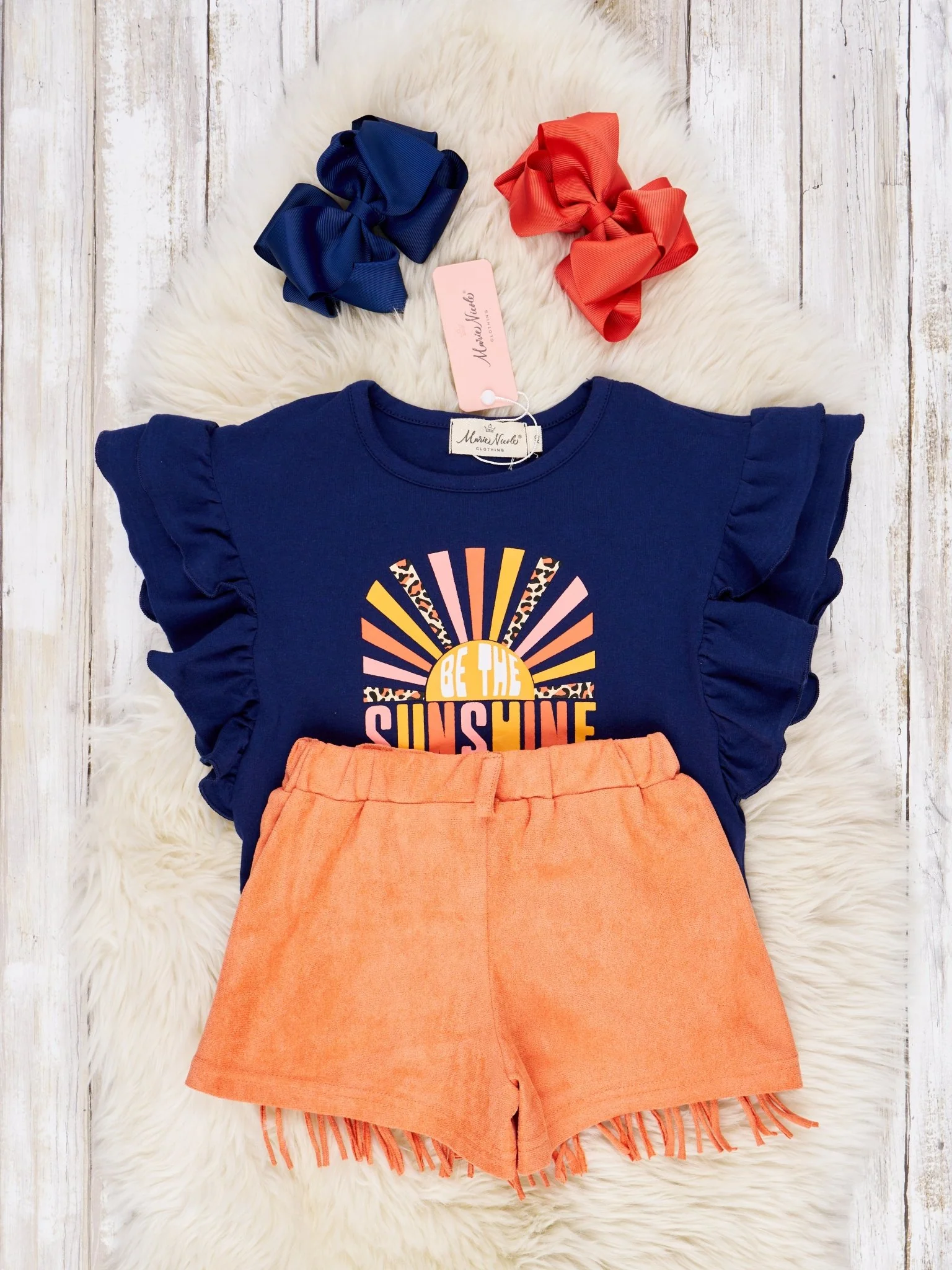 "Sunshine" Fringe Ruffle Outfit - Image 3