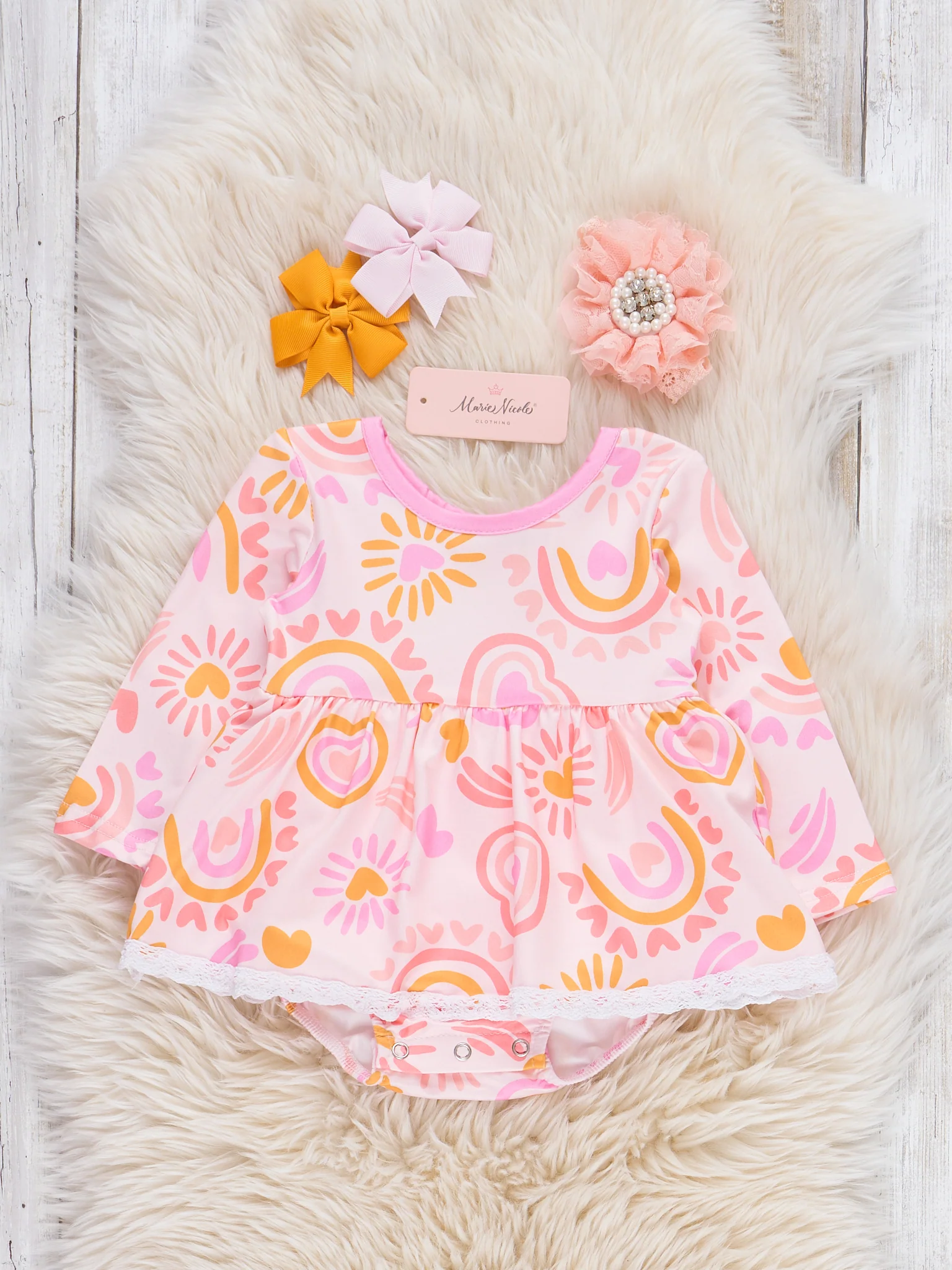 Sunshine Paisley Bubble Romper