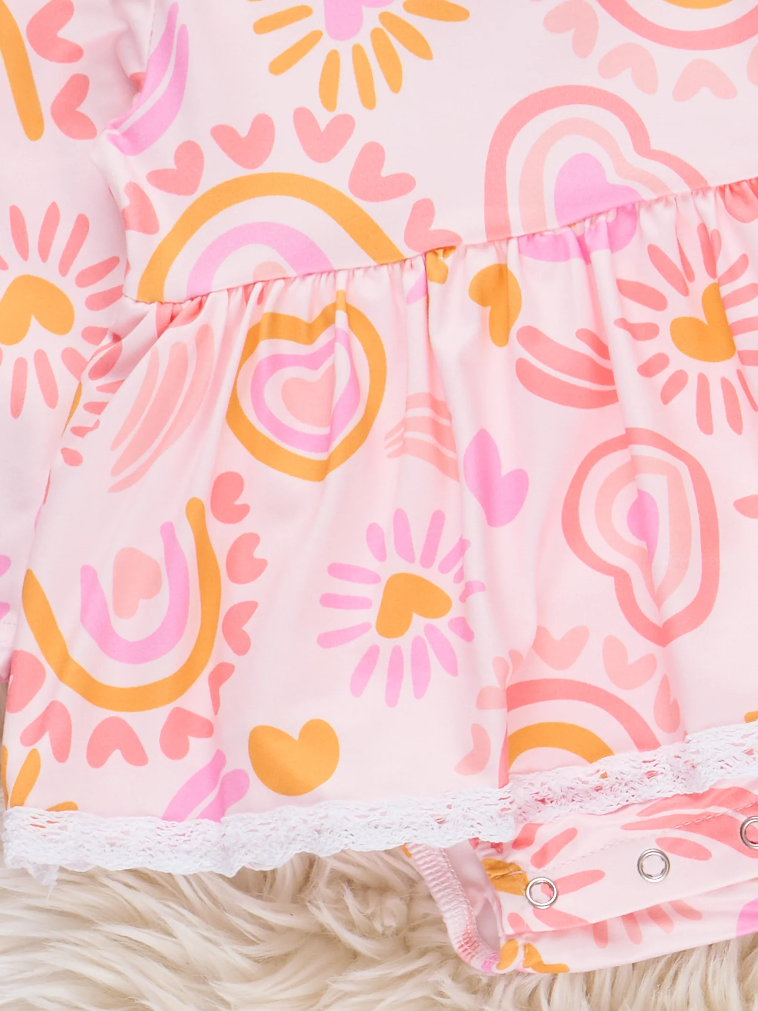 Sunshine Paisley Bubble Romper - Image 2