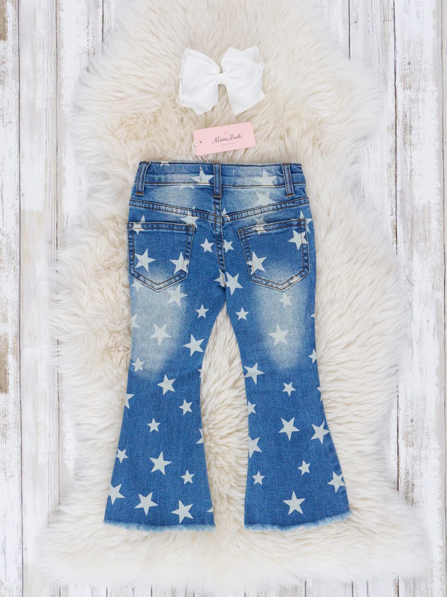 Super Stars Denim Flare Pants - Image 3