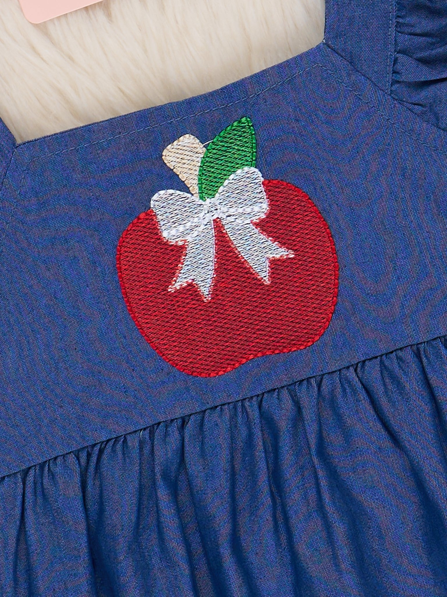Sweet Apple Chambray Ruffle Outfit - Image 5
