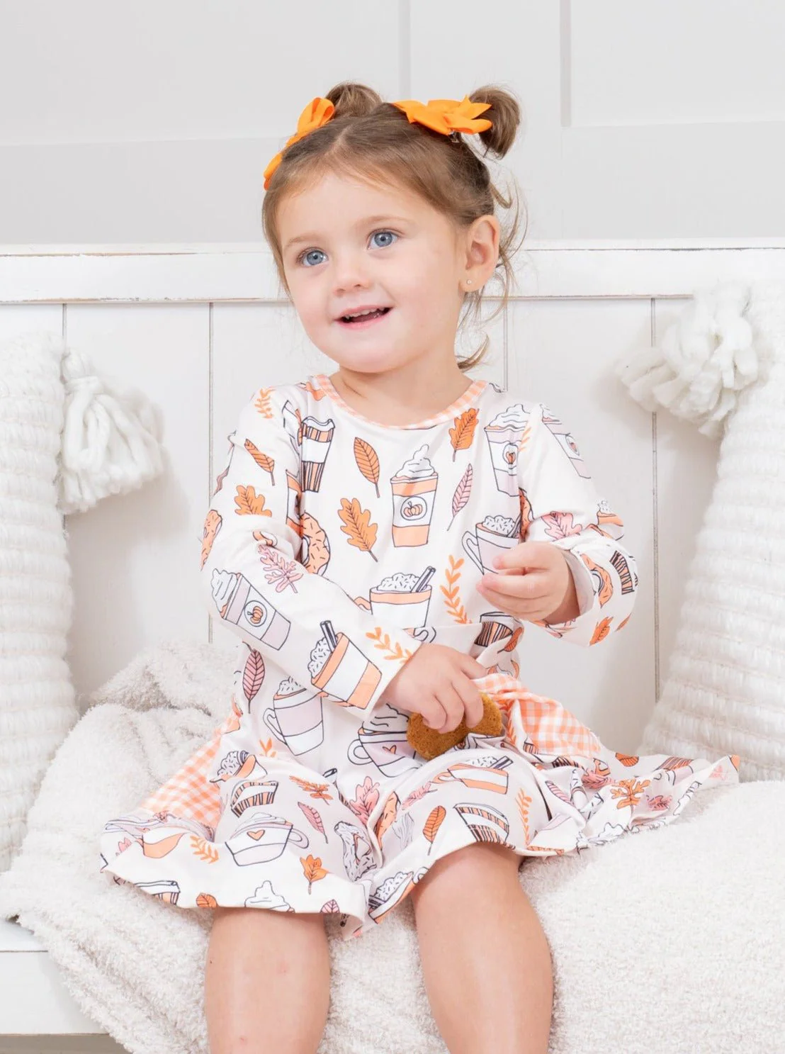 Sweet Maple & Cider Gingham Ruffle Dress - Image 3