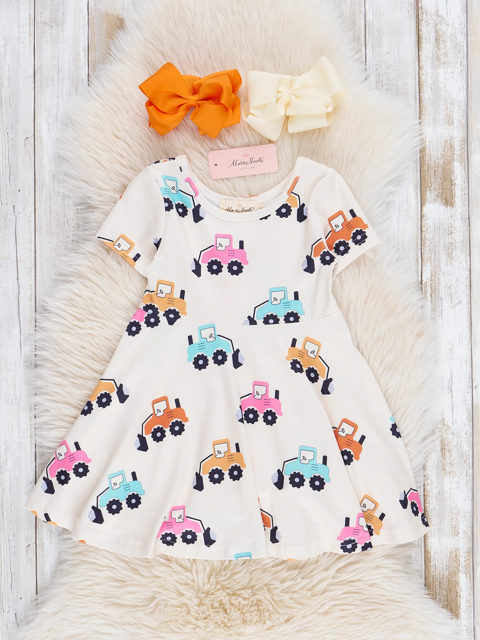 Swing Dress - Tractors