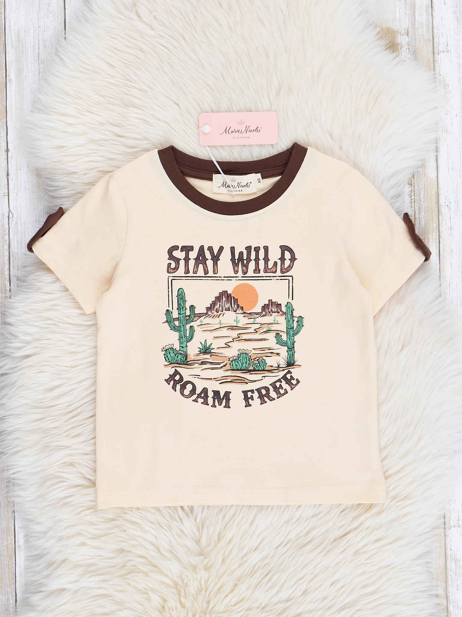 Tan "Stay Wild" Shirt