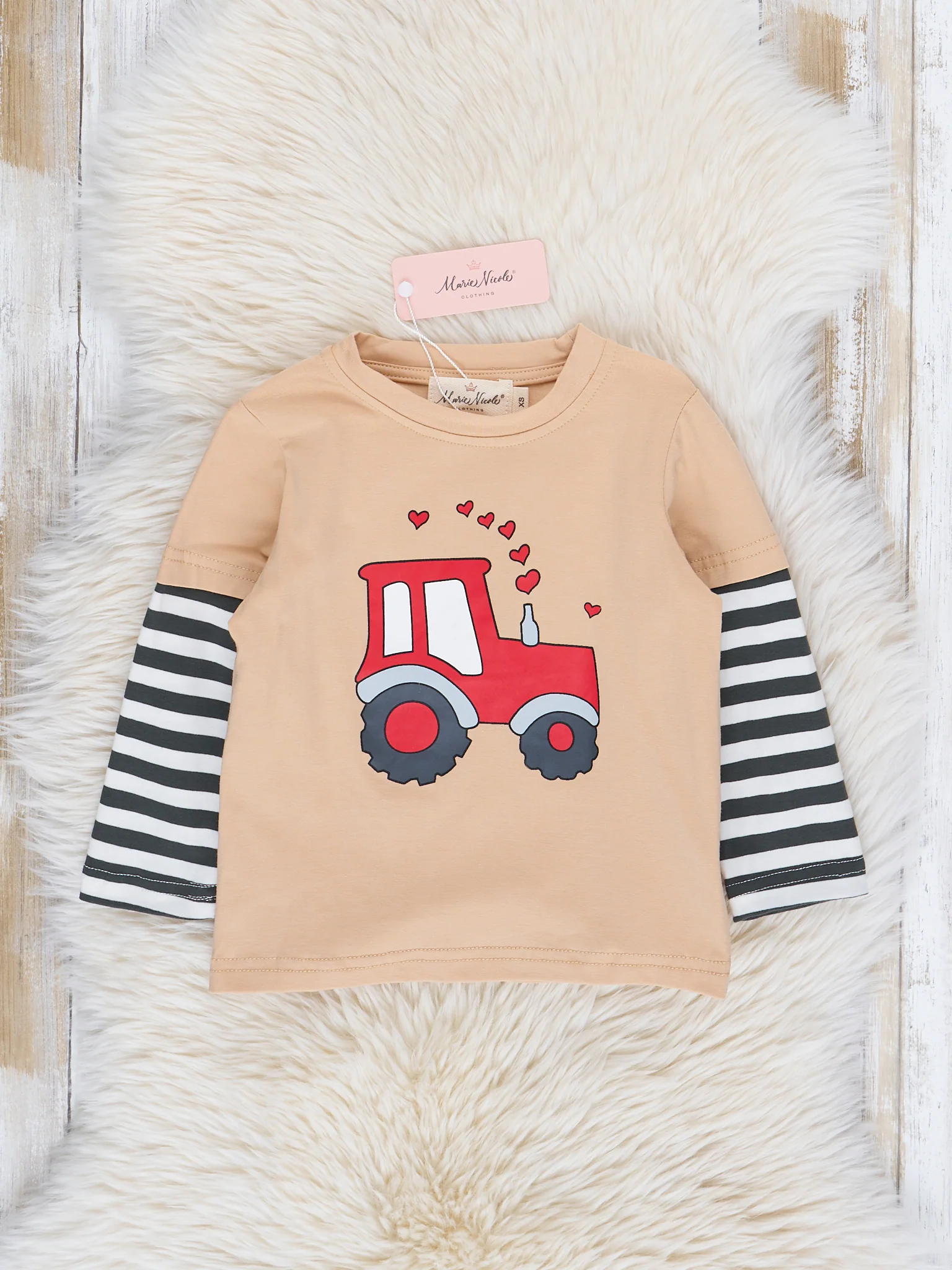 Tan Tractor Love Shirt