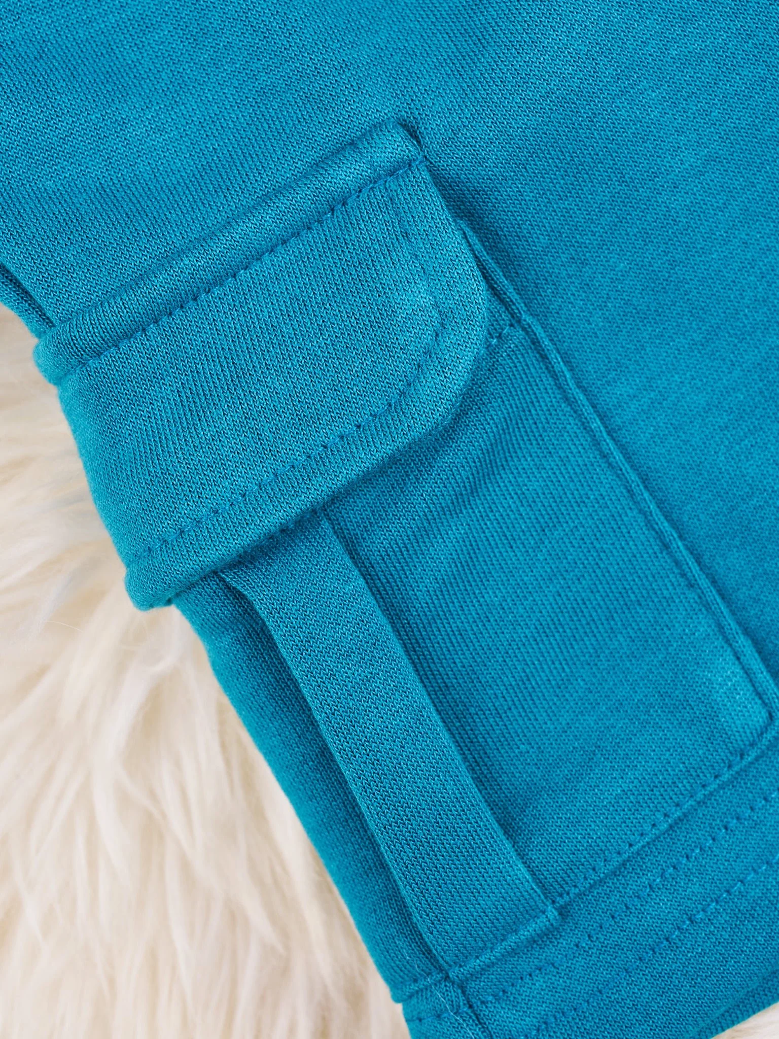 Teal Cargo Shorts - Image 2