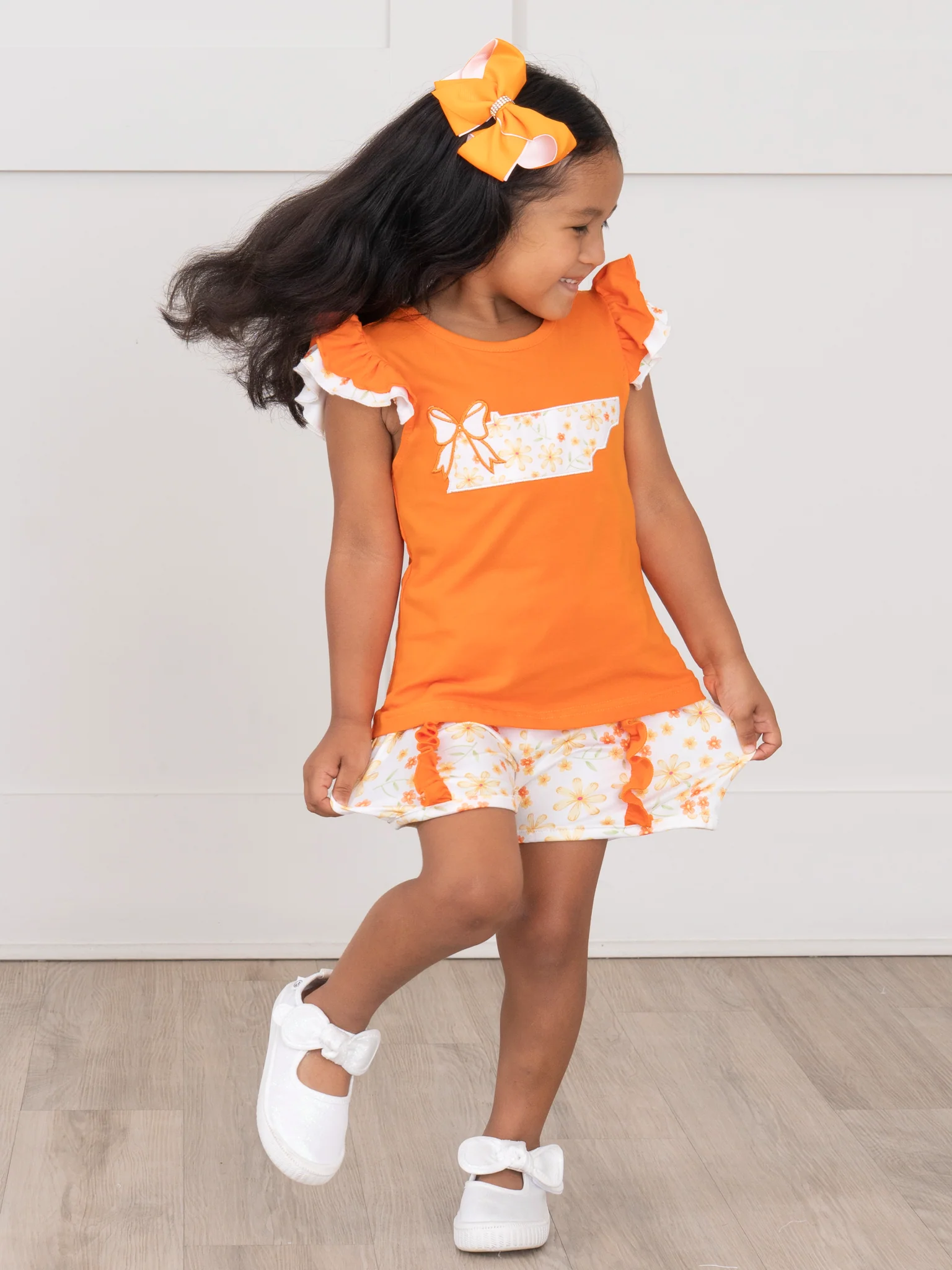 Tennessee Embroidered Floral Ruffle Outfit - Image 5