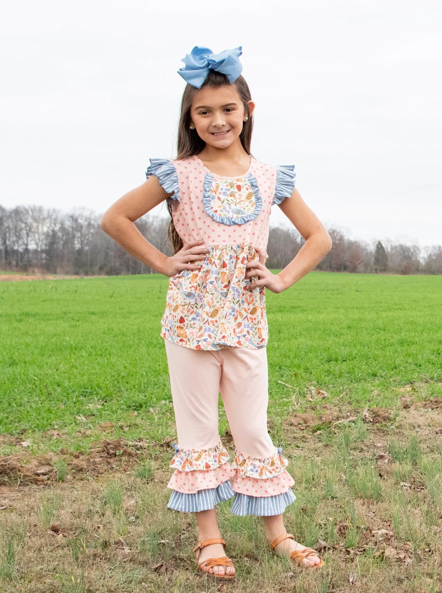 Tennessee Garden Capris Ruffle Outfit - Image 7
