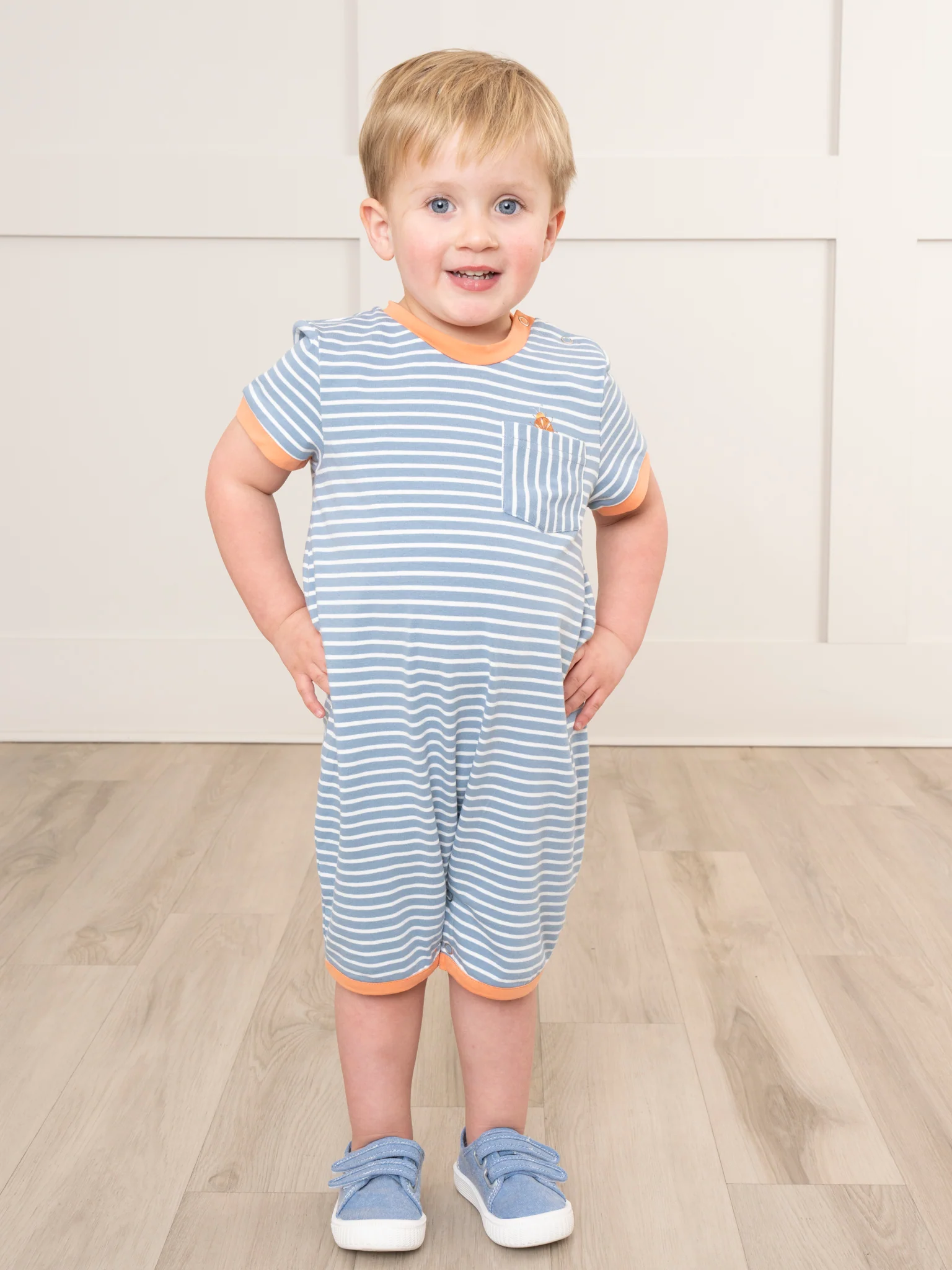 Tennessee Garden Striped Romper - Image 4