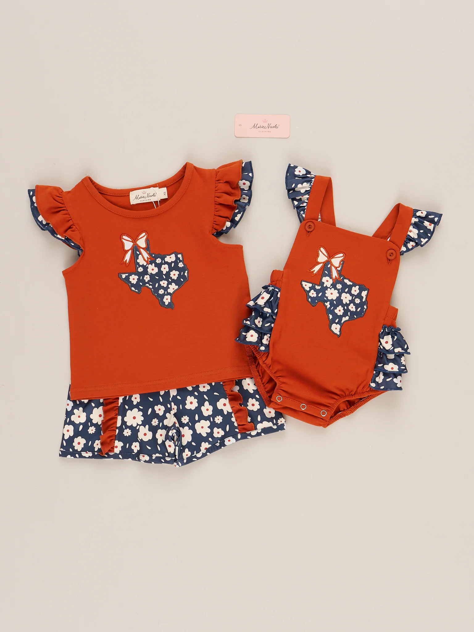 Texas Embroidered Floral Ruffle Outfit - Image 4