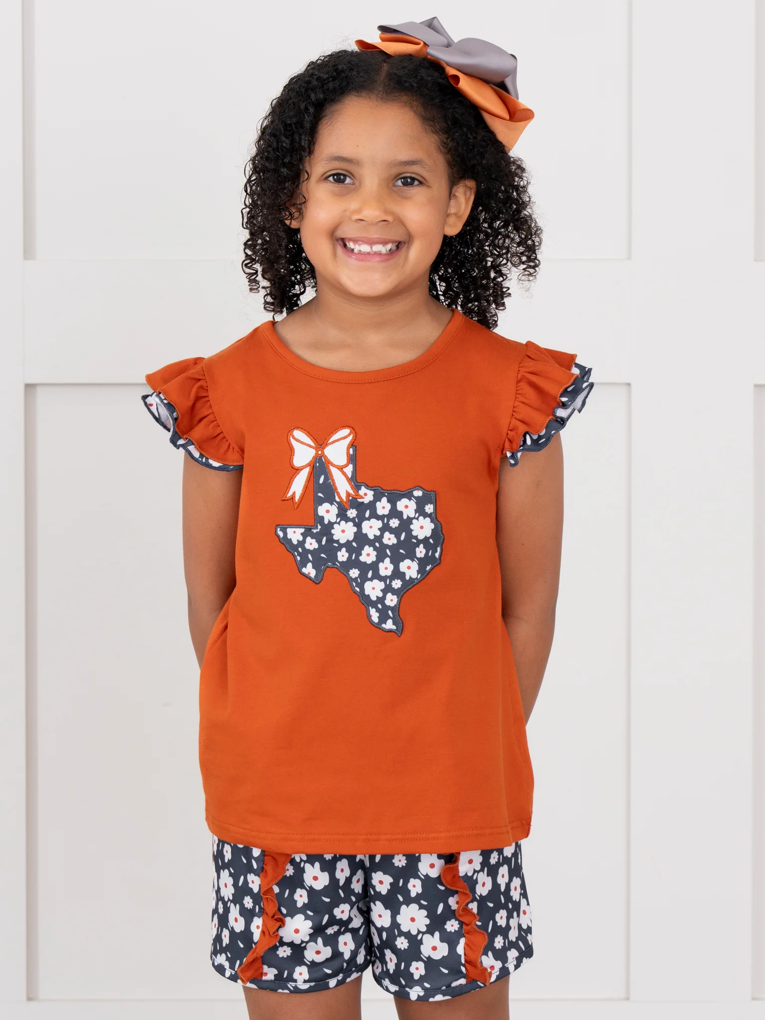 Texas Embroidered Floral Ruffle Outfit - Image 5