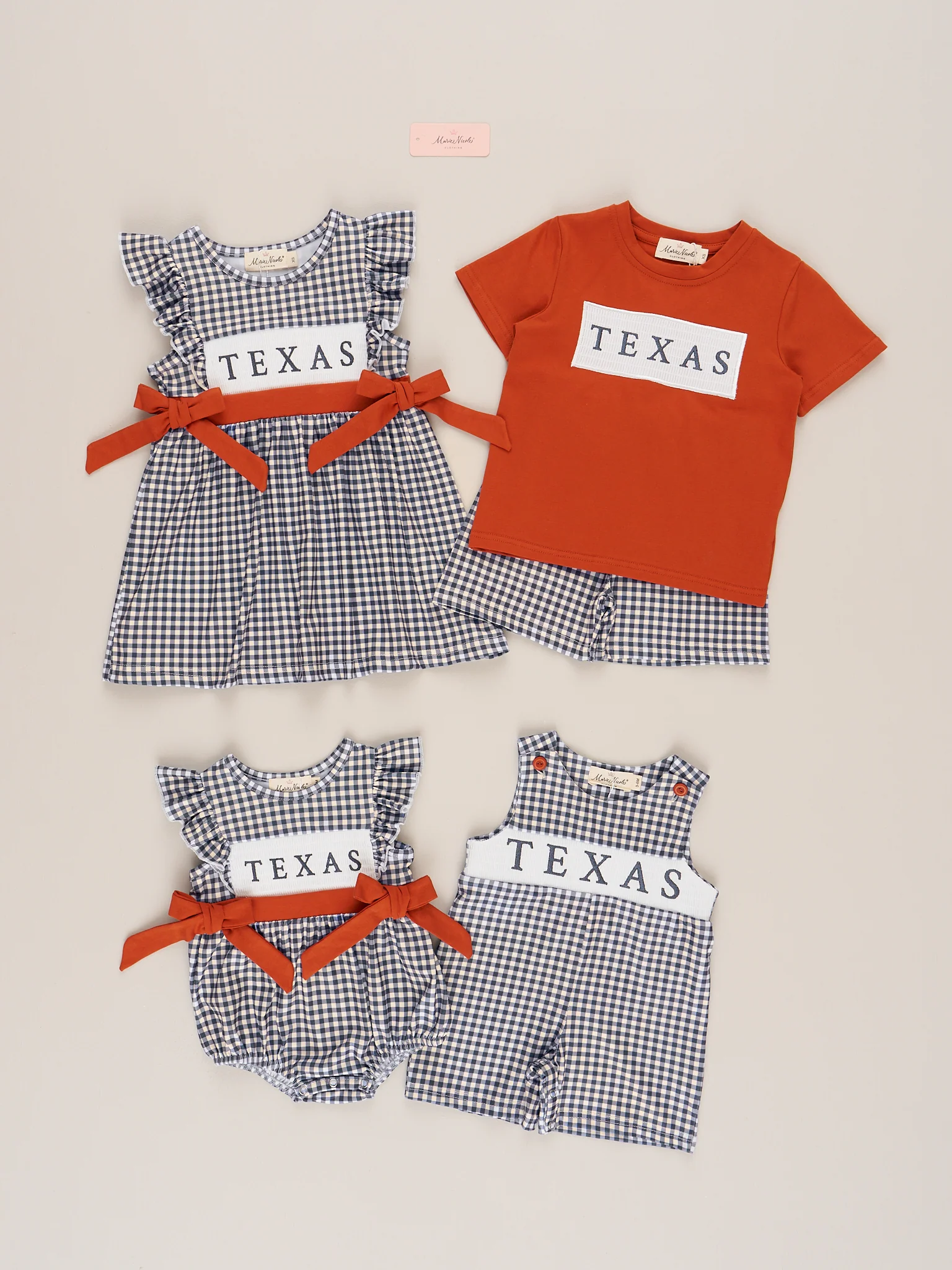 Texas Smocked Gingham Dress - Image 3