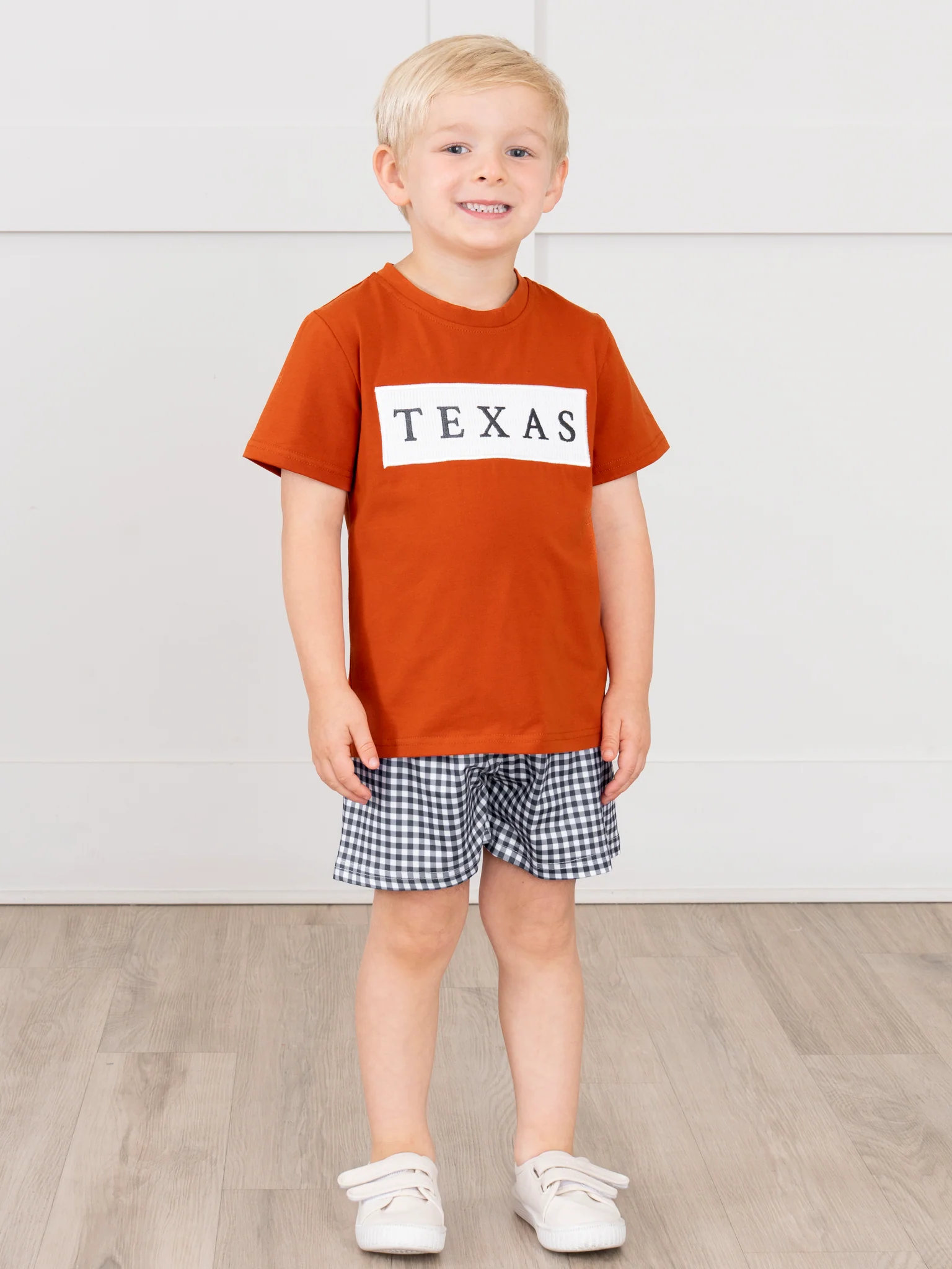 Texas Smocked Gingham Outfit - Image 4