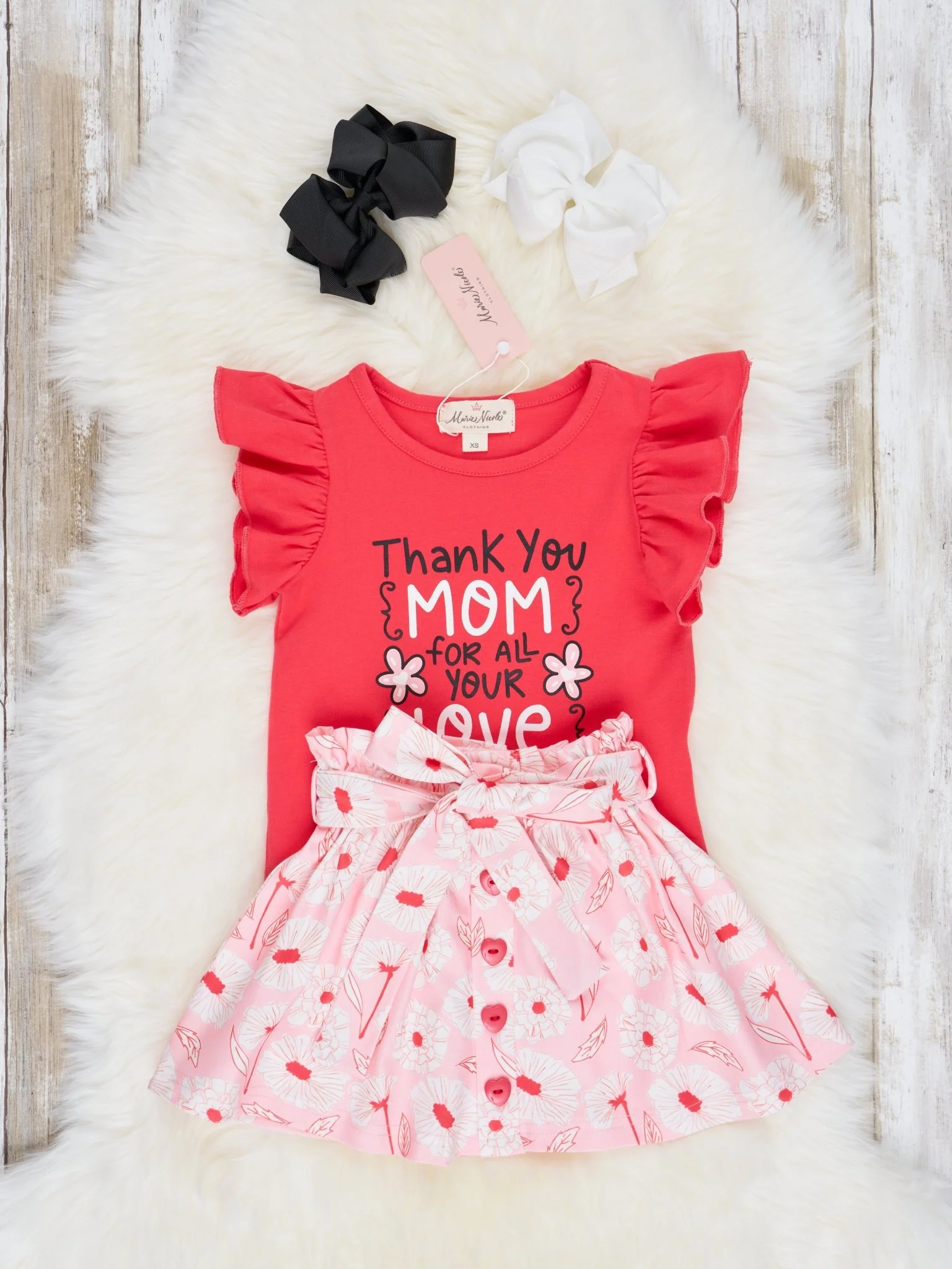 "Thank You Mom" Floral Outfit - Image 2