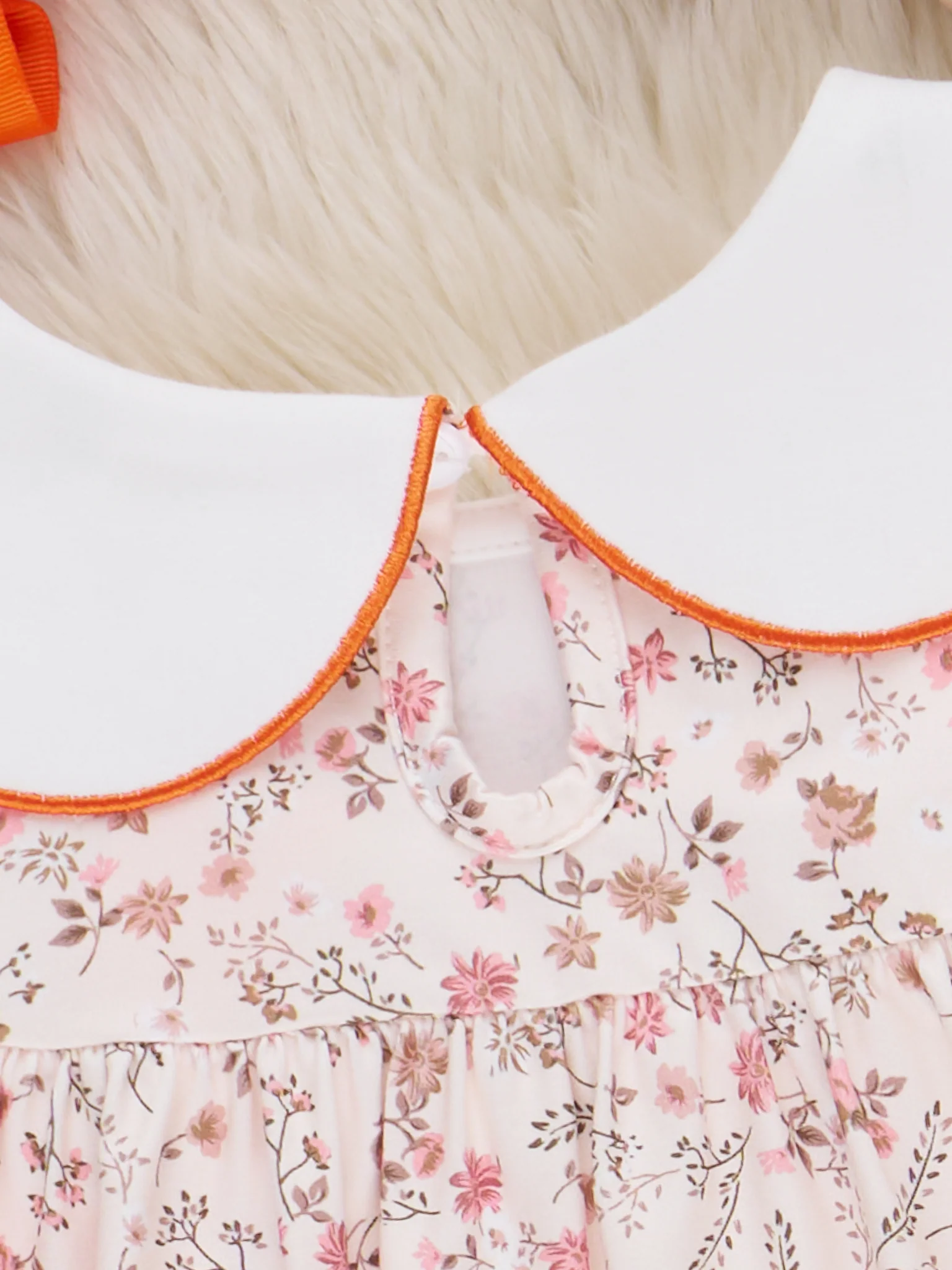 Thankful Pumpkin Embroidered Dress - Image 3