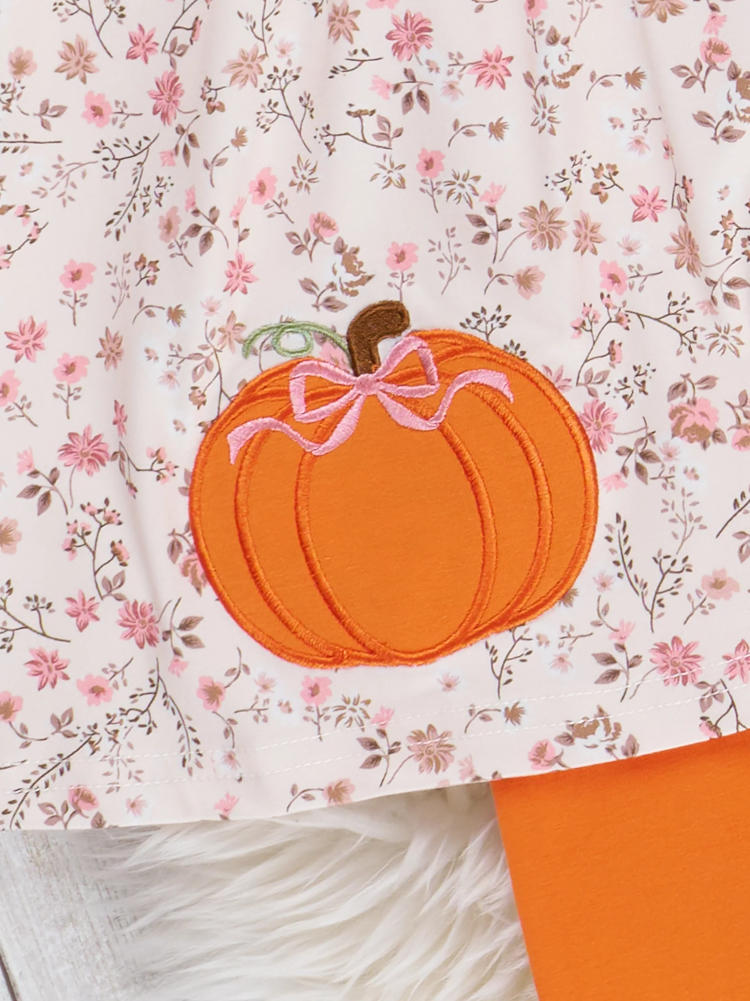 Thankful Pumpkin Embroidered Outfit - Image 4