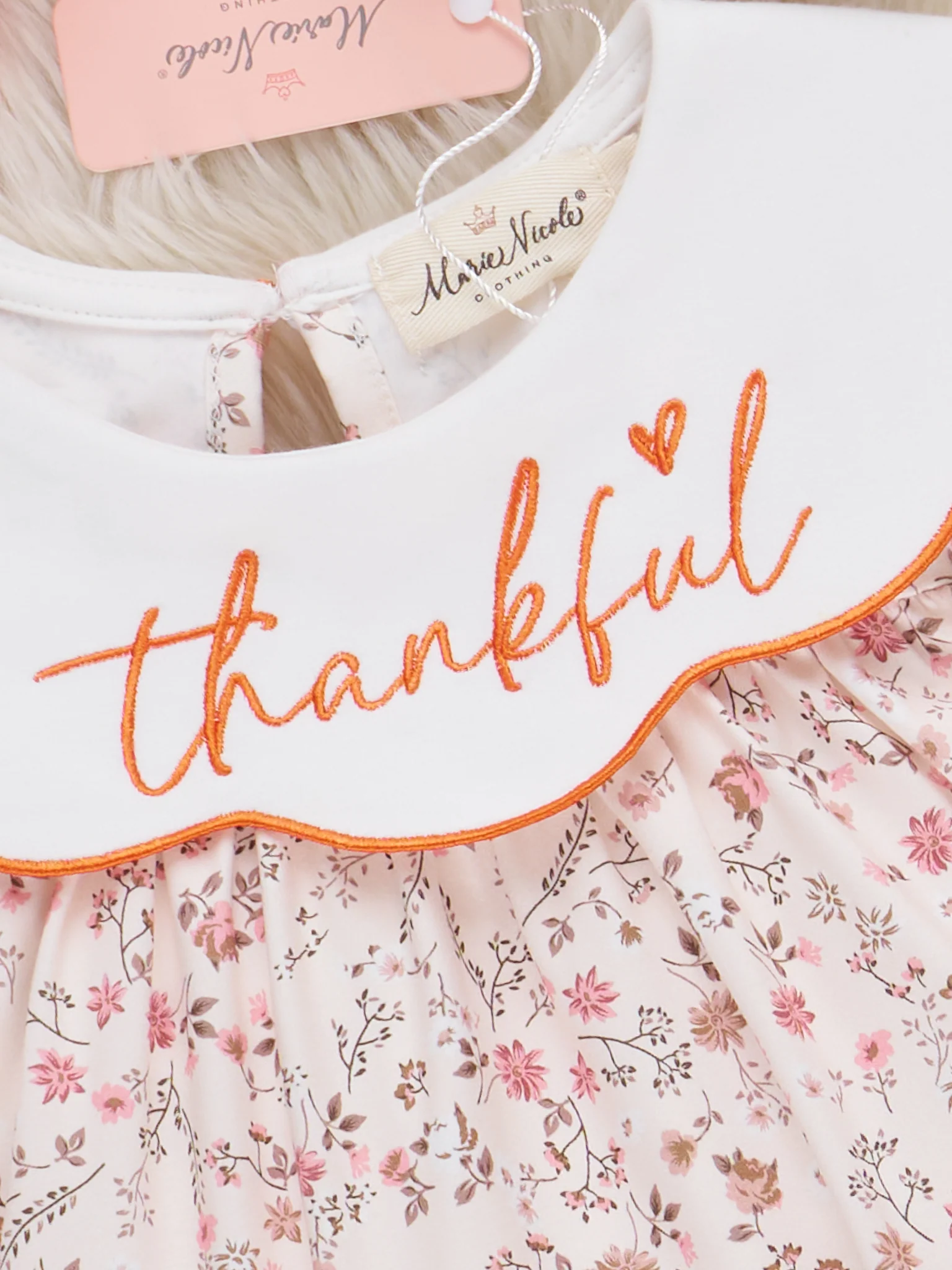 Thankful Pumpkin Embroidered Outfit - Image 5