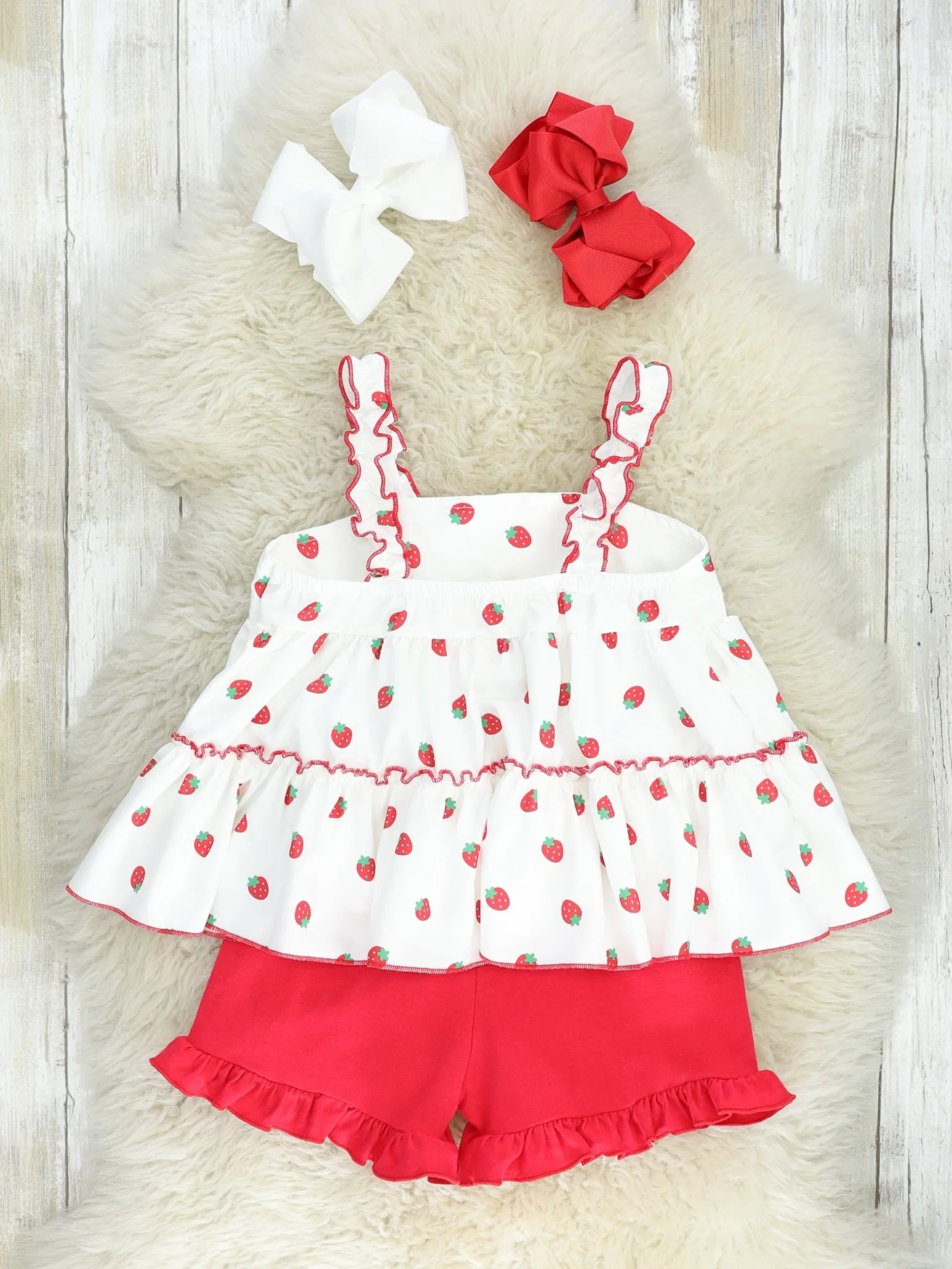 Tiered Ditsy Strawberry Outfit - Image 3