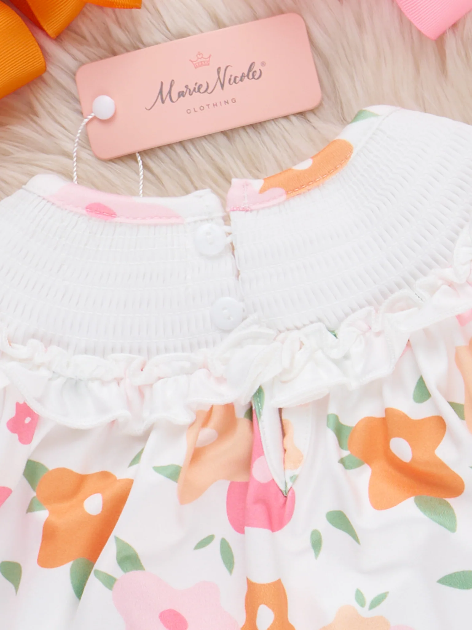 Time For Turkey Smocked Outfit - Image 4