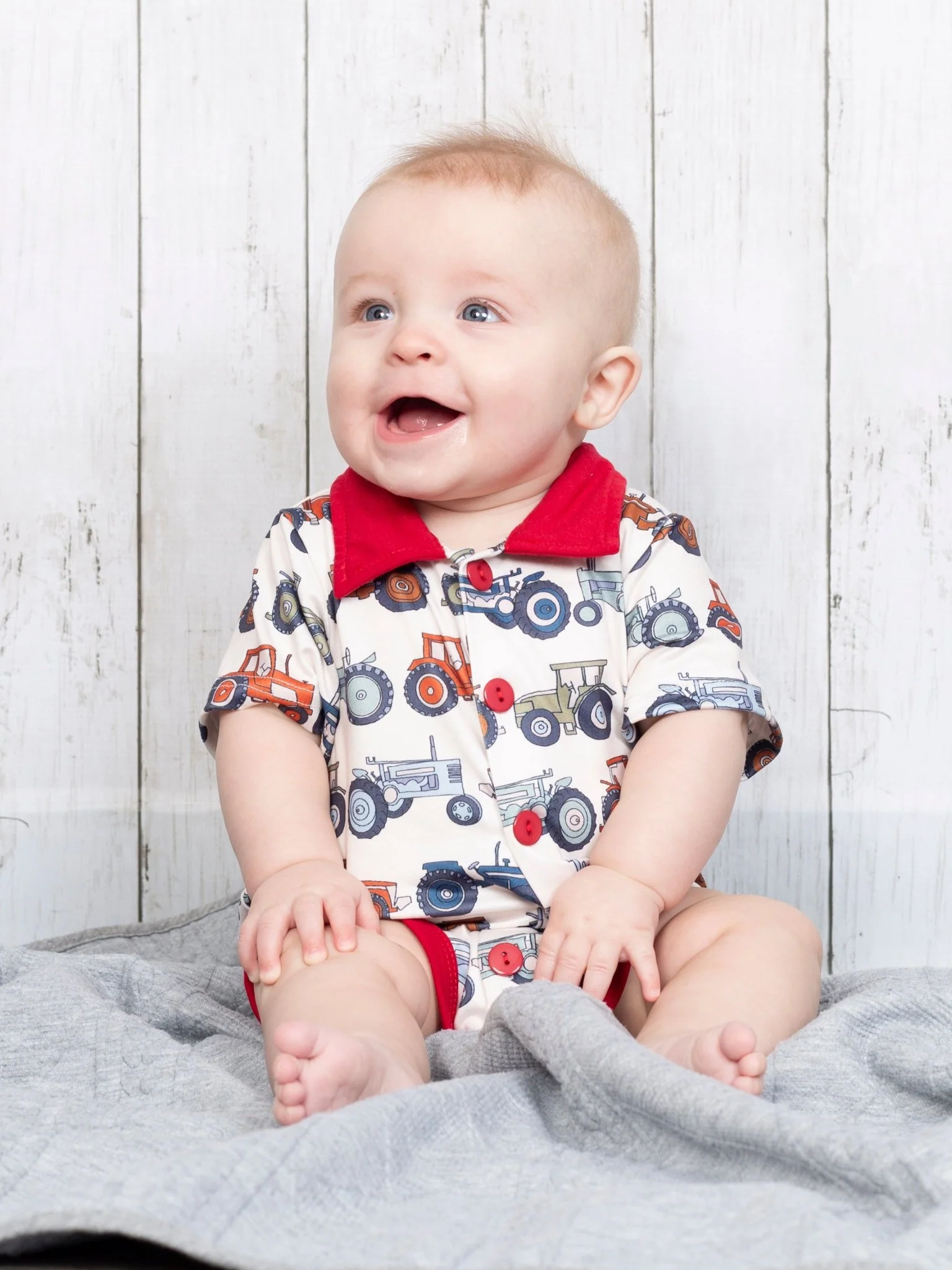 Tractor Polo Romper