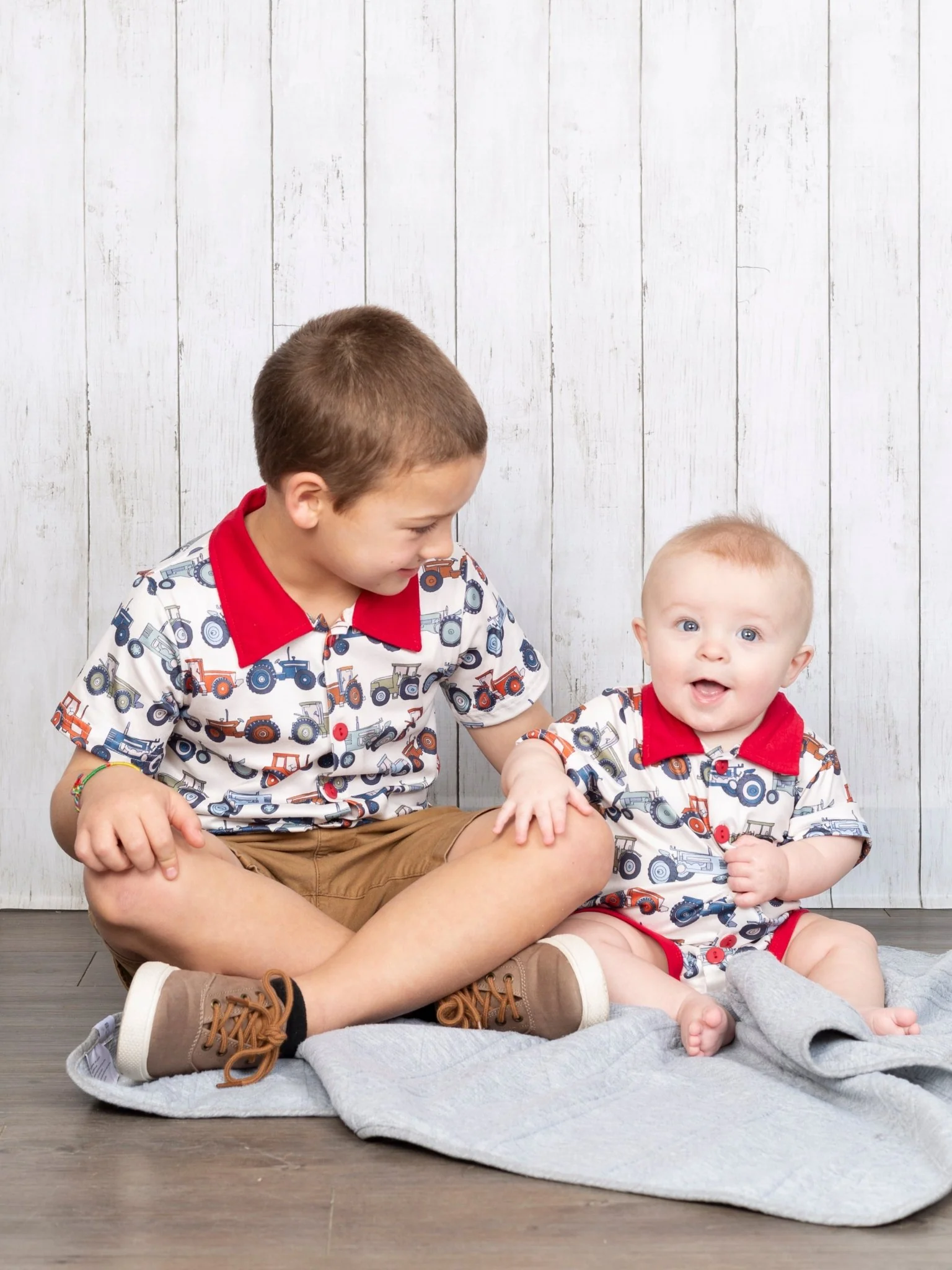 Tractor Polo Romper - Image 2