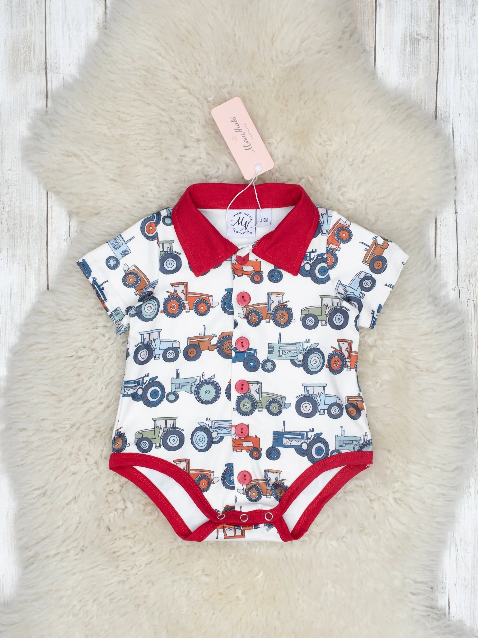 Tractor Polo Romper - Image 4