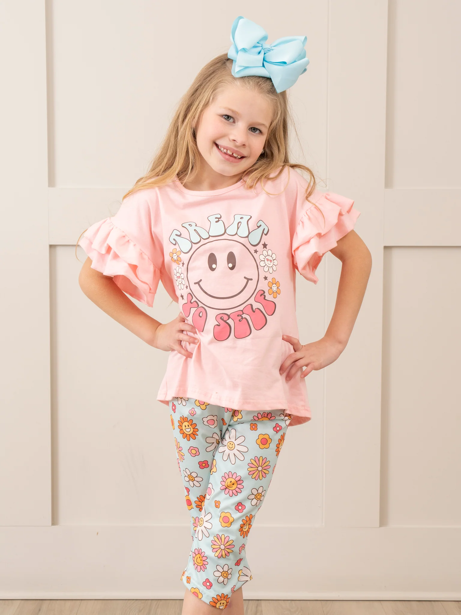 "Treat Yo'  Self" Daisy Ruffle Outfit - Image 2