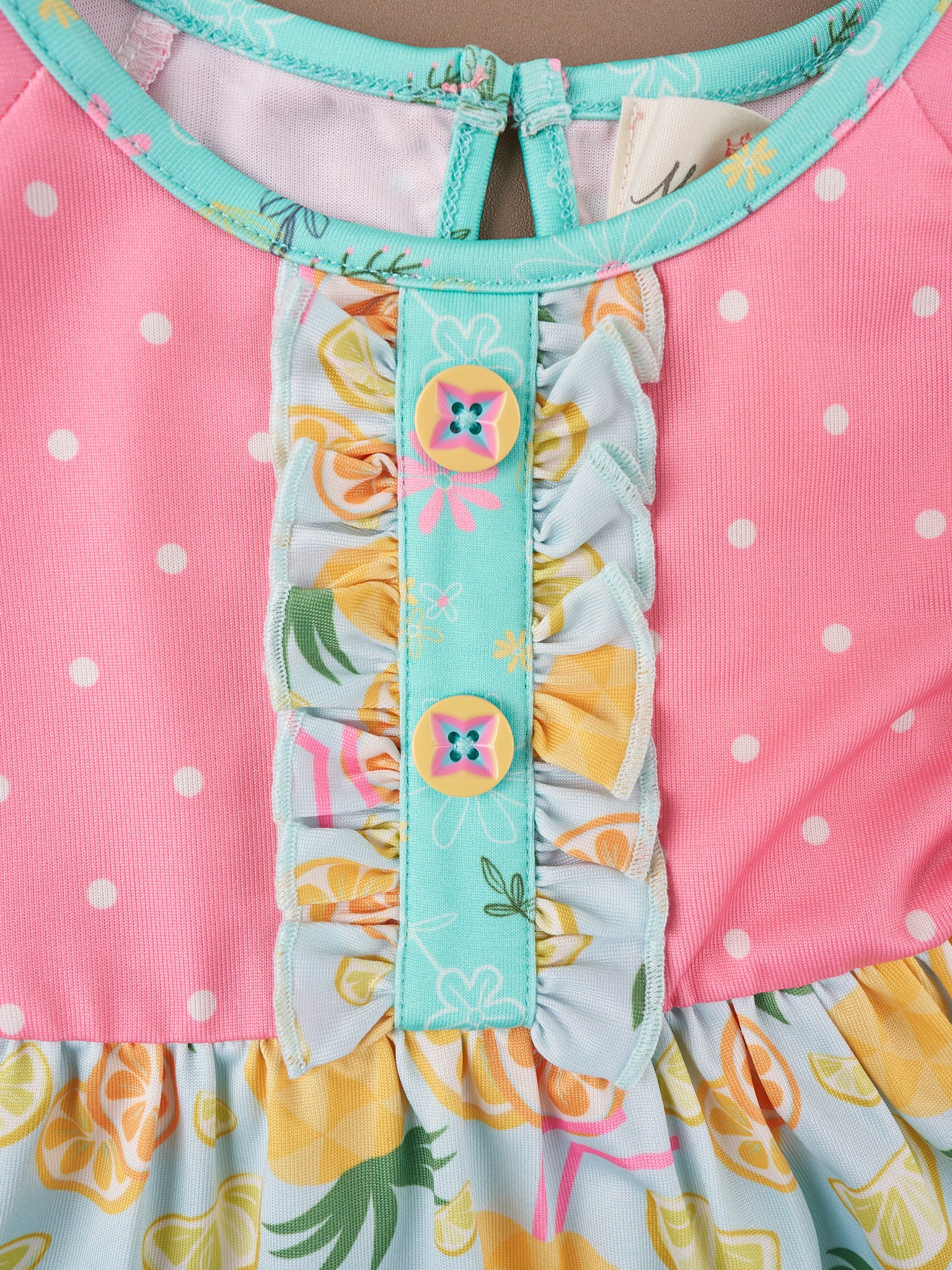 Tropical Twist Ruffle Pocket Dress - Image 4