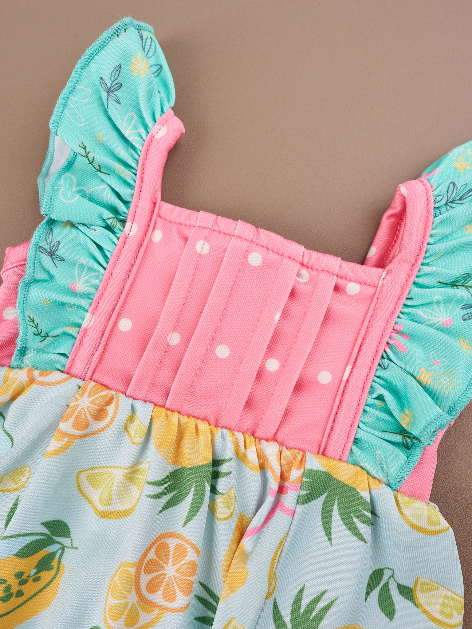 Tropical Twist Ruffle Tank 18 Inch Doll Dress - Image 6