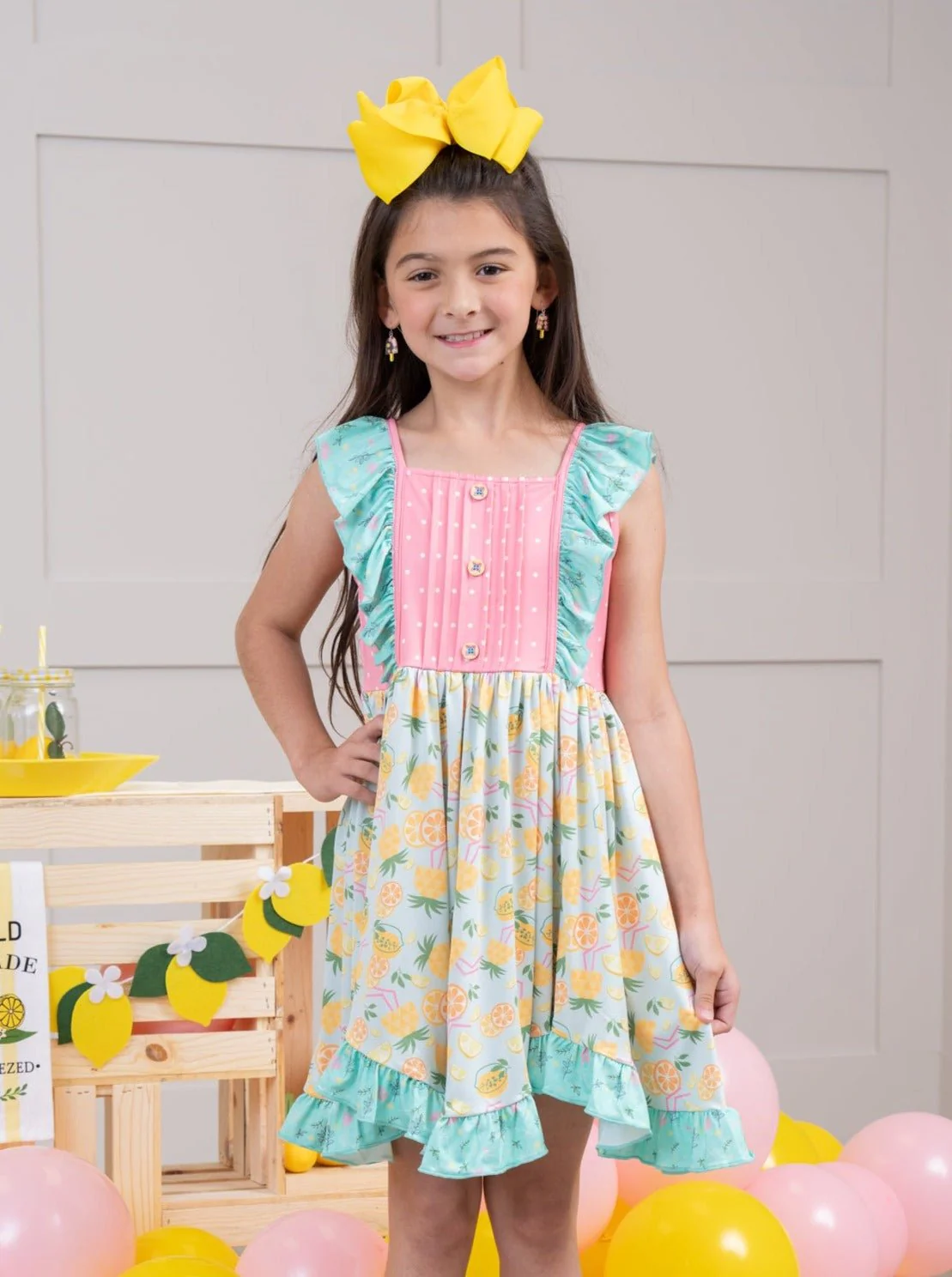 Tropical Twist Ruffle Tank Dress - Image 4