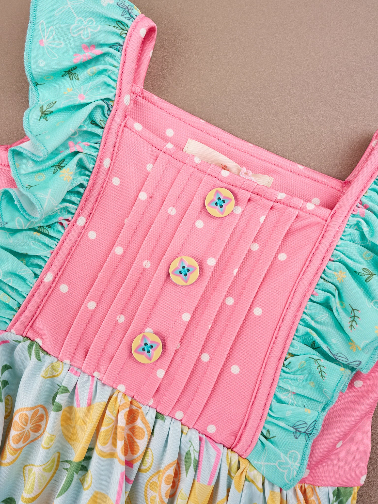 Tropical Twist Ruffle Tank Dress - Image 5