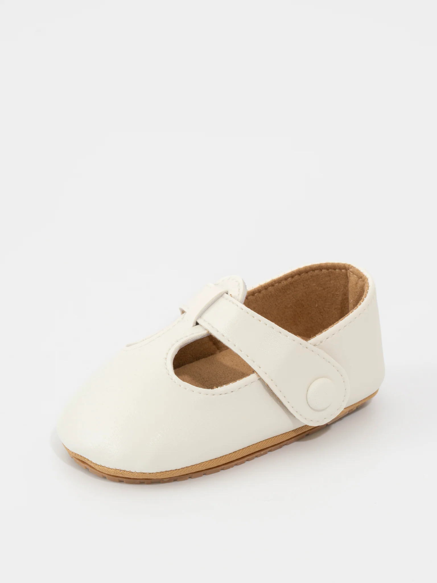 T-Strap Mary Jane Baby Shoe White - Image 4