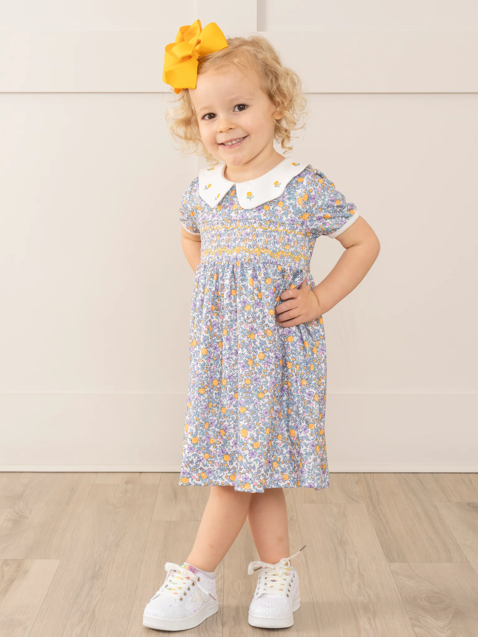 Tulip Garden Smocked Ruffle Dress - Image 3