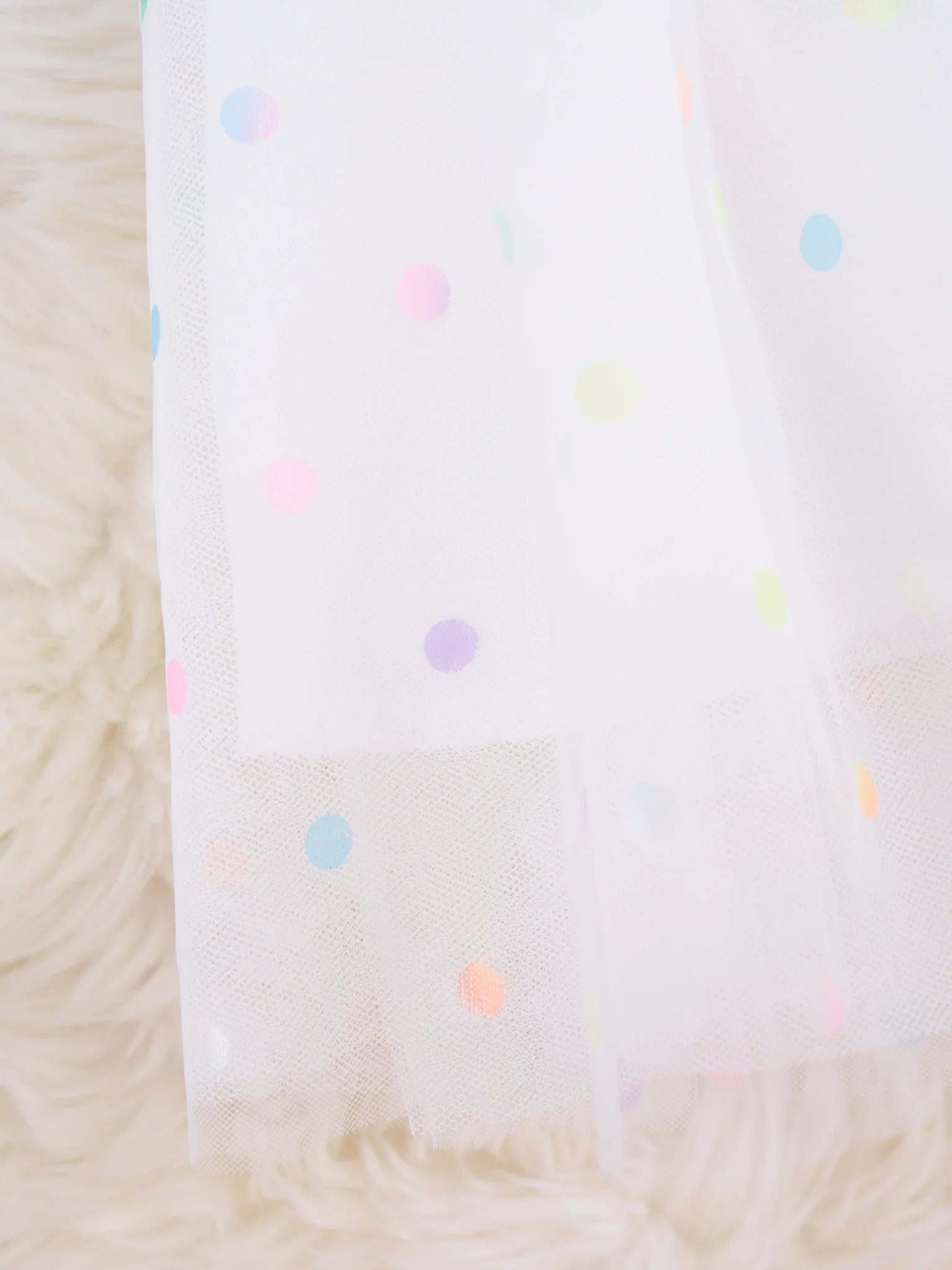 Tulle Polka Dot Bow Dress - Image 3