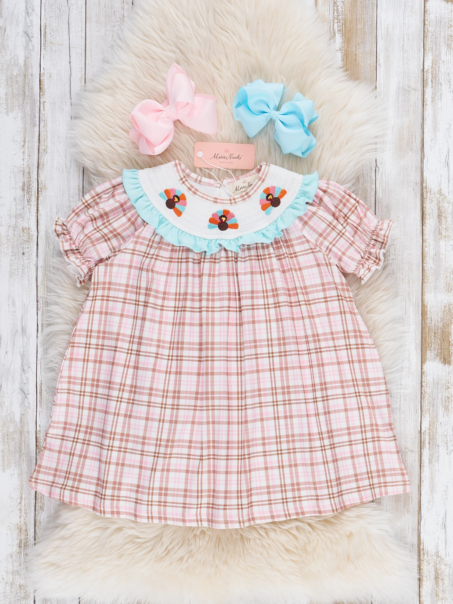 Turkey Trot Smocked Dress - Image 2