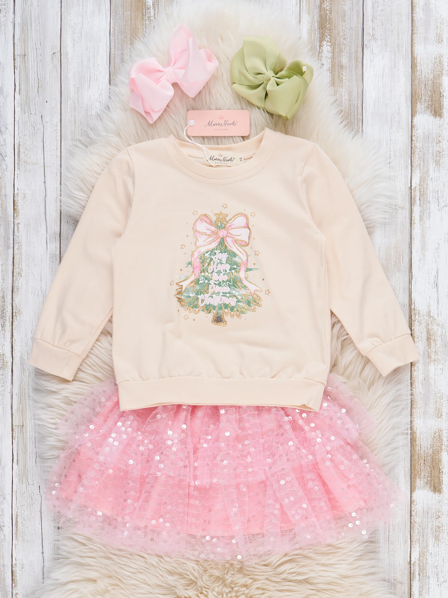 Twinkle Tree & Glitz Tulle Skirt Outfit - Image 2