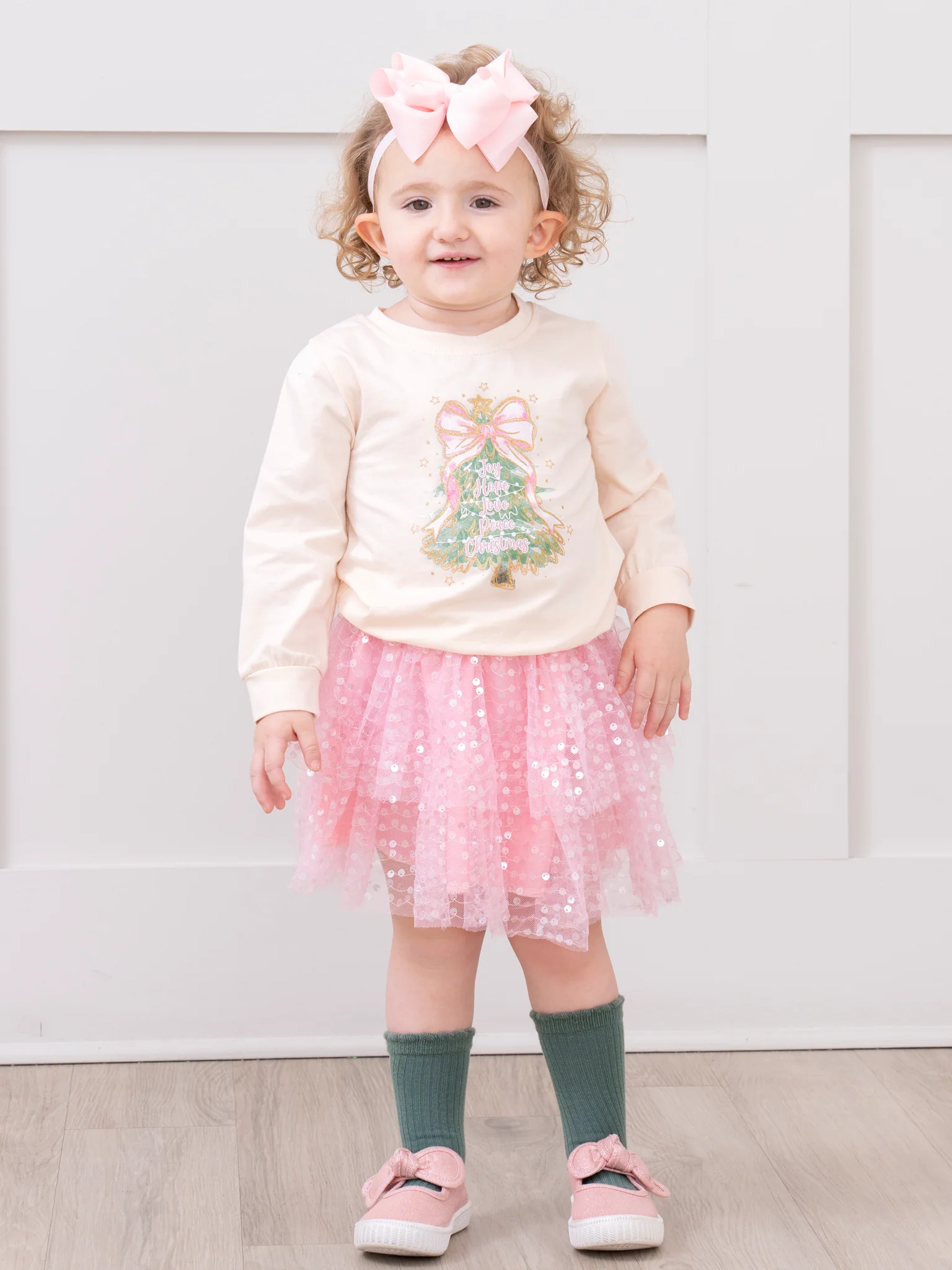 Twinkle Tree & Glitz Tulle Skirt Outfit - Image 5