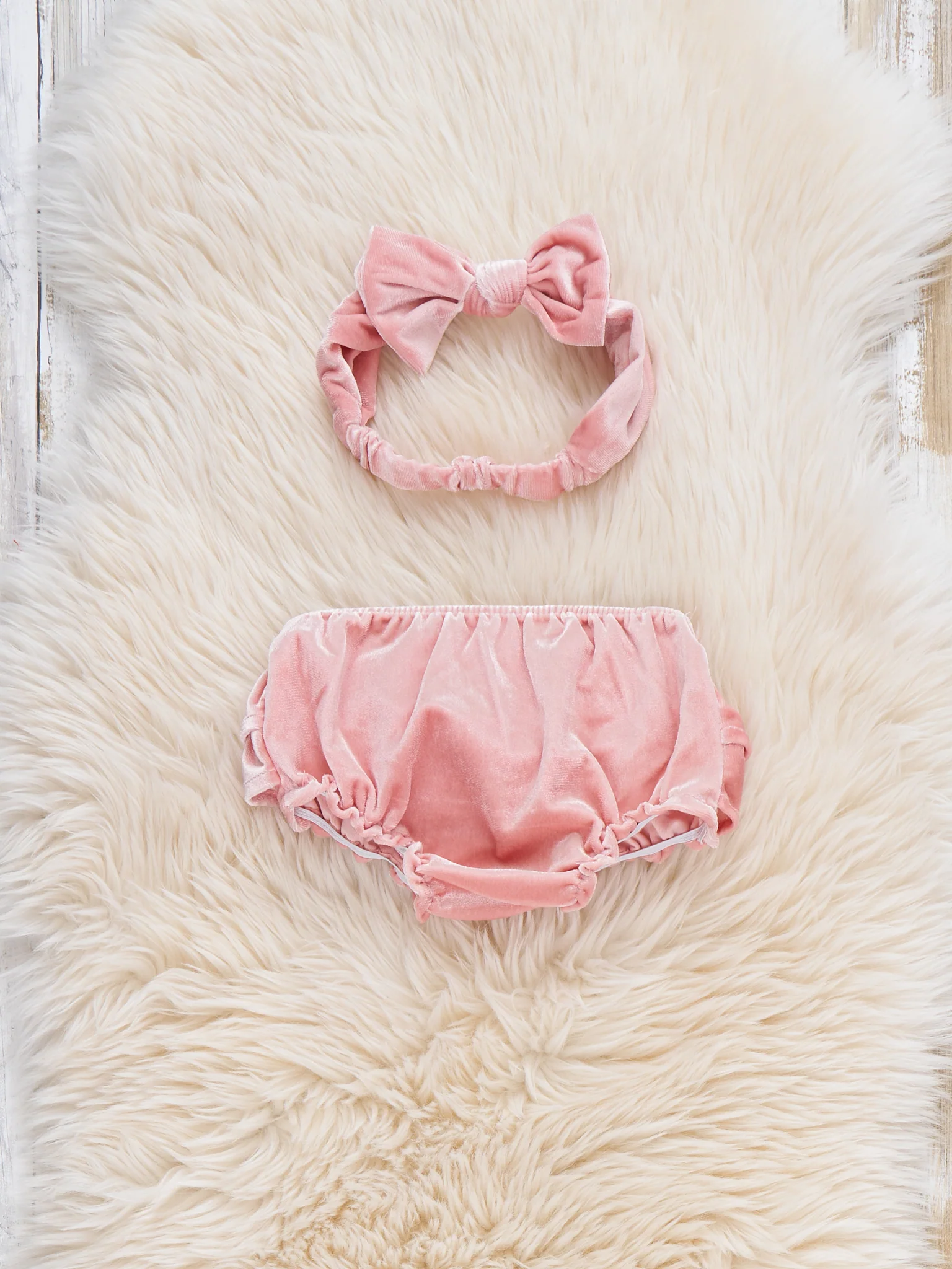 Velvet Bloomers with Headband - Image 3