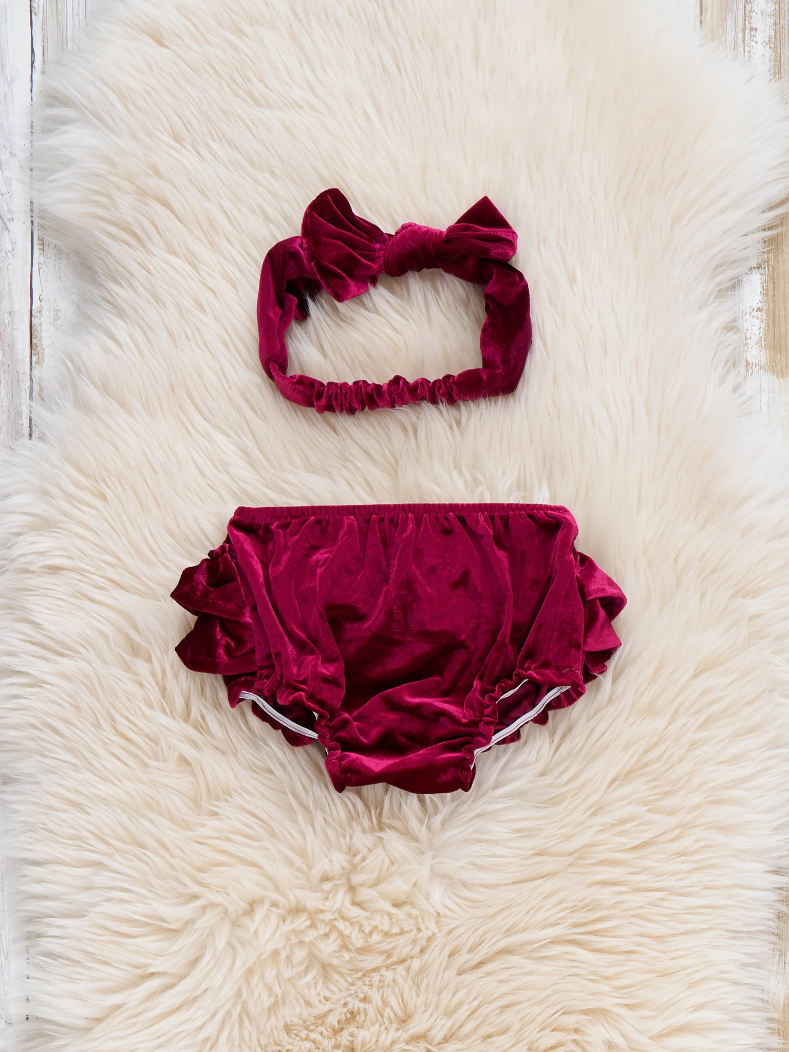 Velvet Bloomers with Headband - Image 5