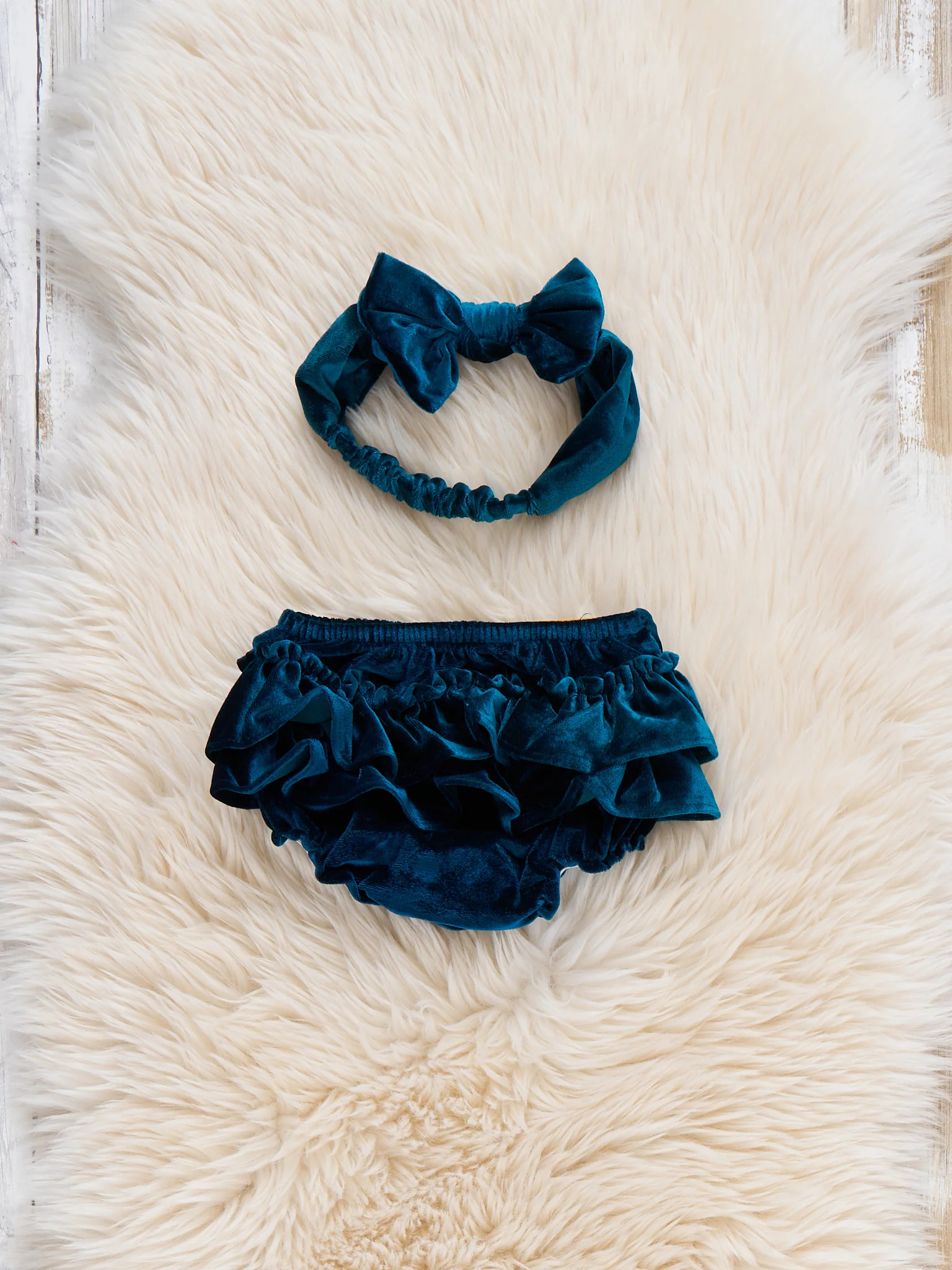 Velvet Bloomers with Headband - Image 9